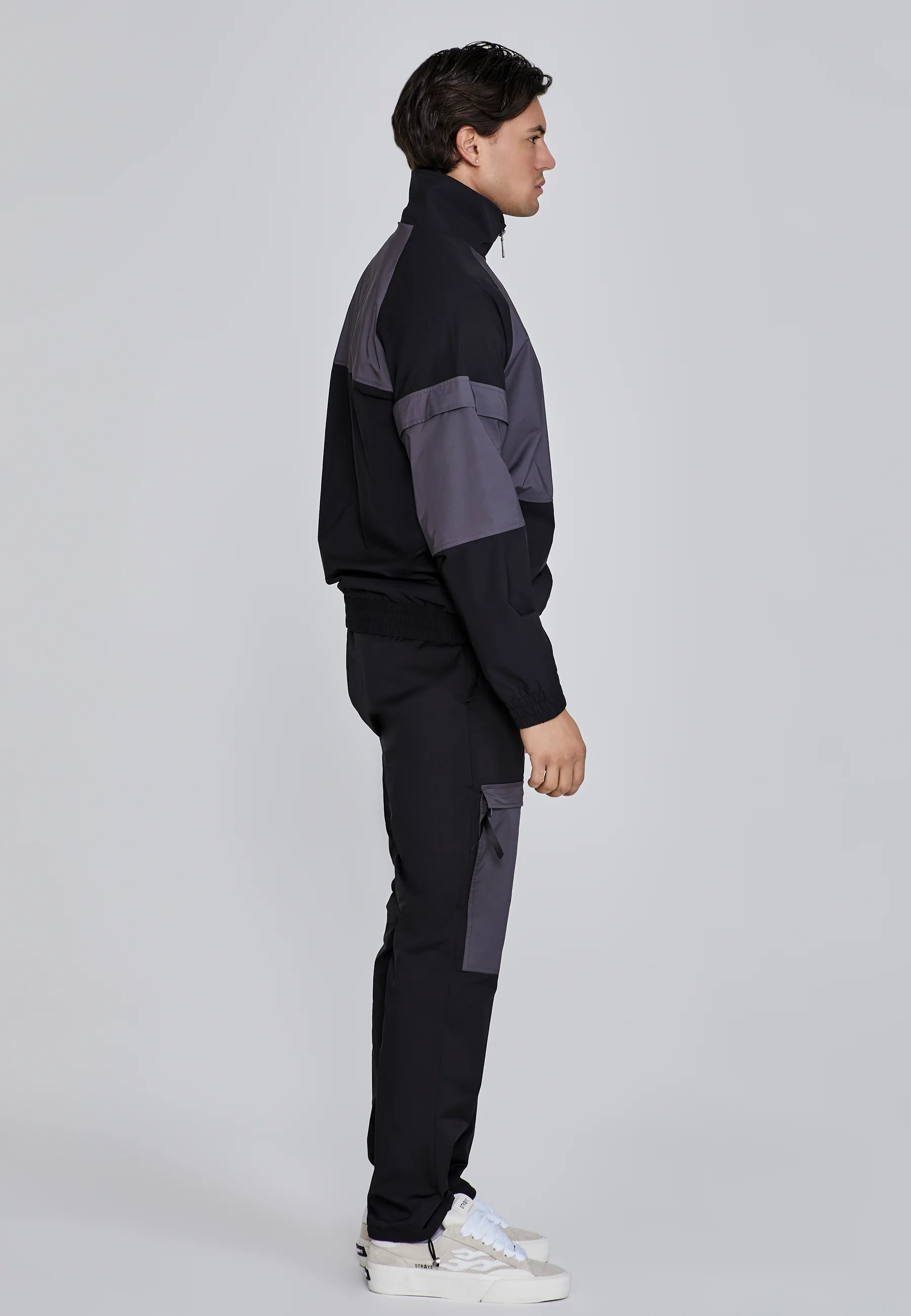 Black Cut And Sew Jacket - Image 4