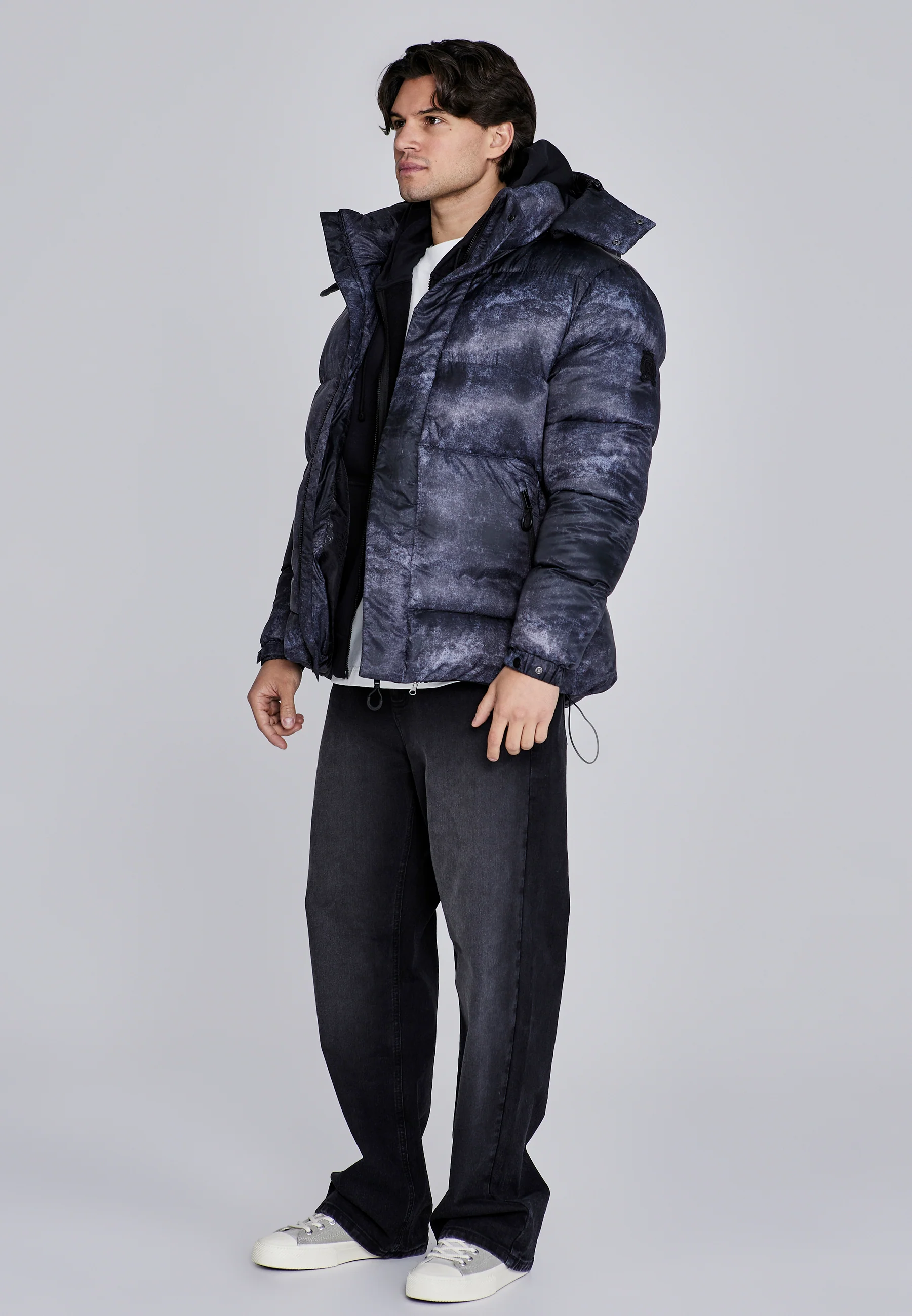 Grey Puffer Jacket - Image 3
