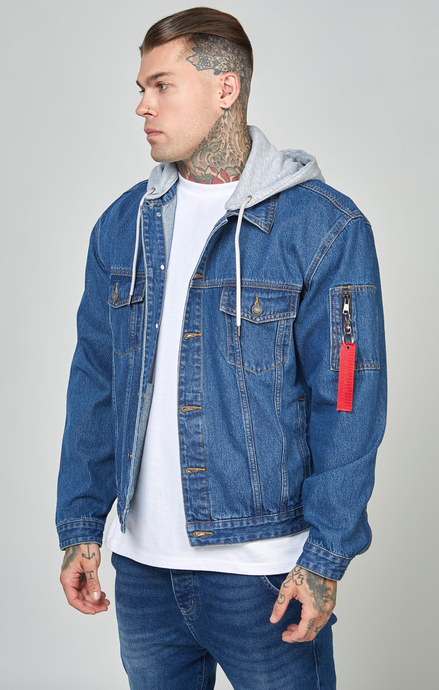 Denim Flight Jacket - Image 4