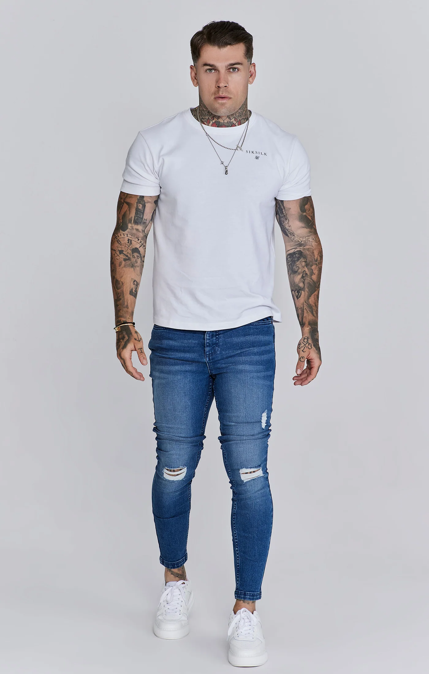 Skinny Jeans Washed Mid Blue - Image 2