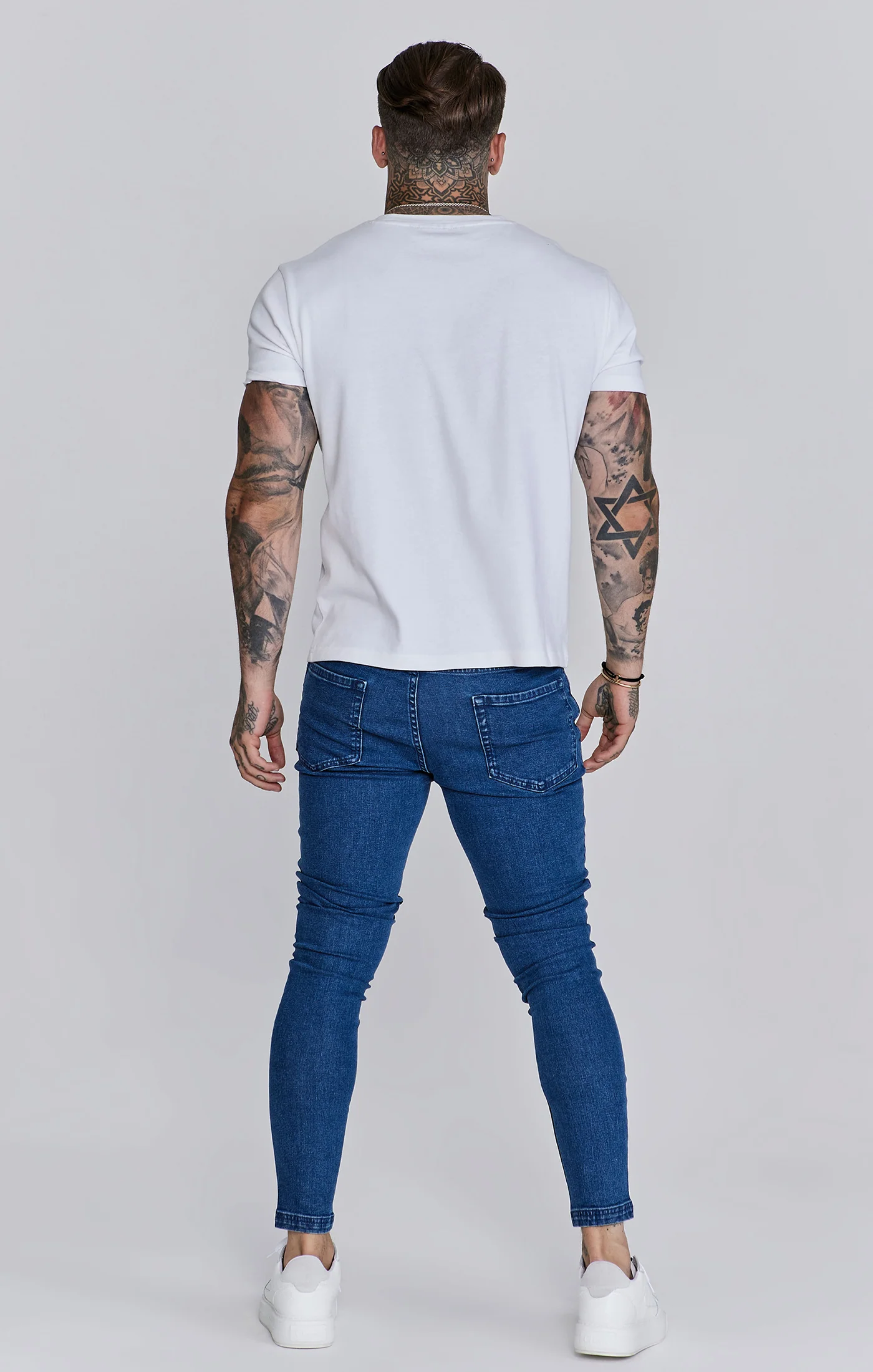 Skinny Jeans Washed Mid Blue - Image 5