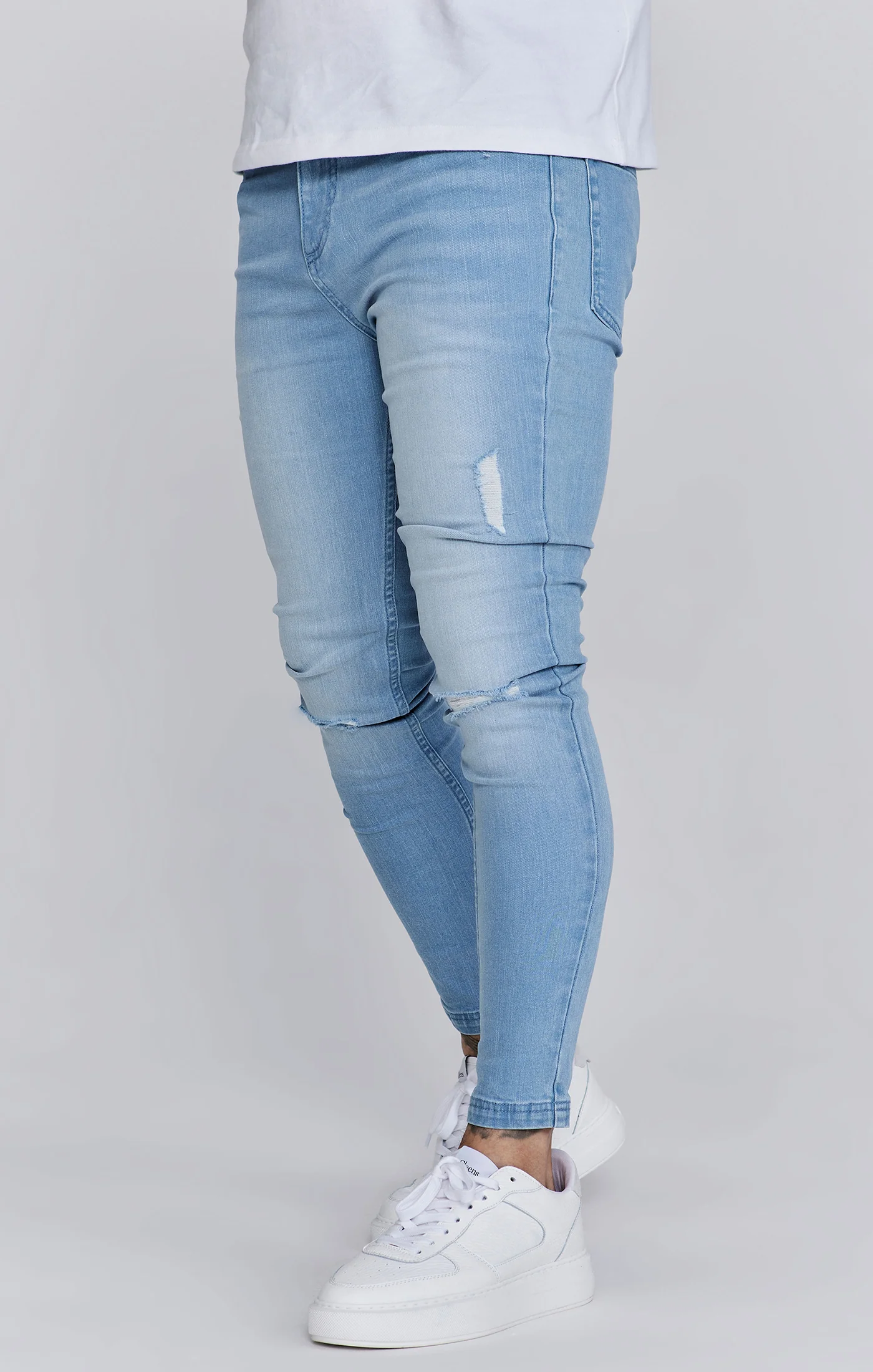 Skinny Jeans Washed Light Blue