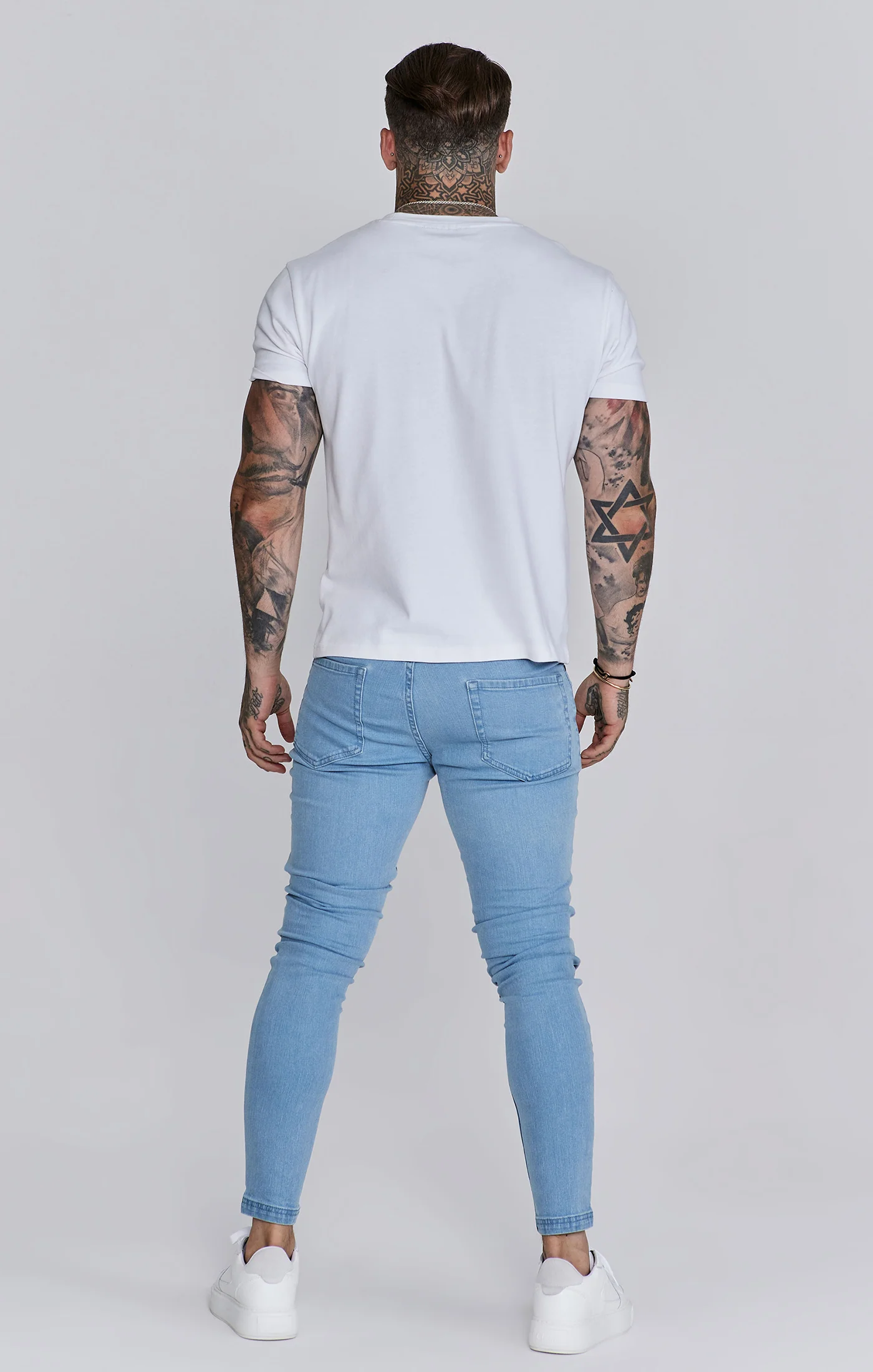 Skinny Jeans Washed Light Blue - Image 5