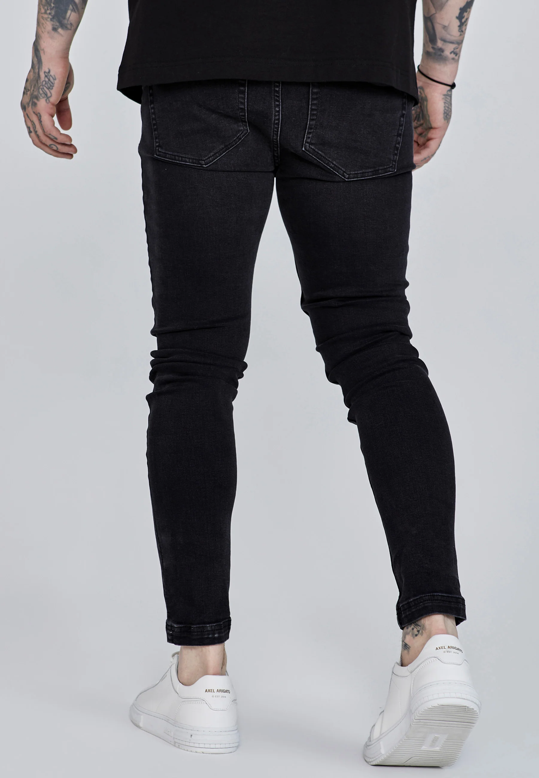 Skinny Jeans Washed Black - Image 4