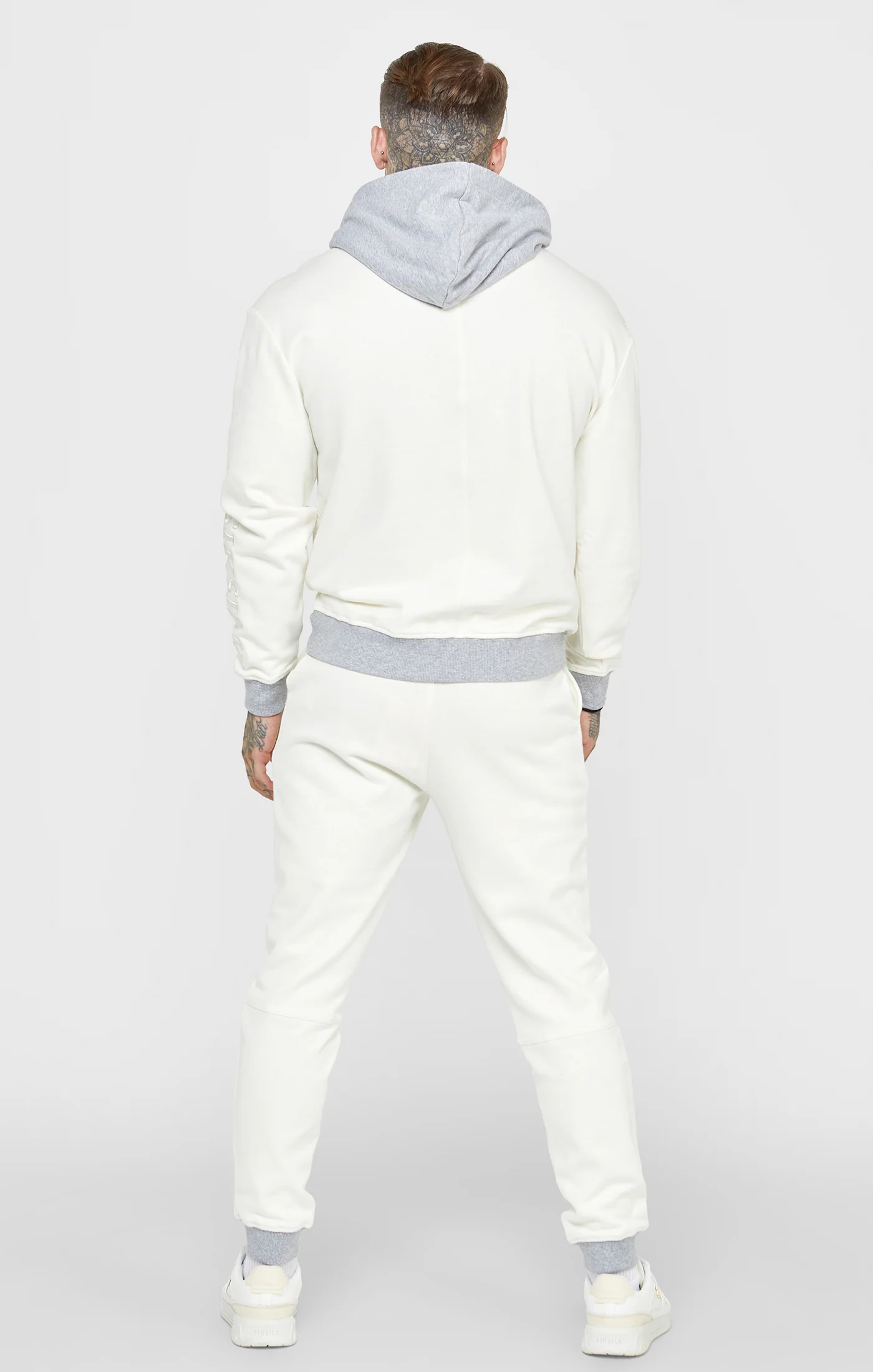 Ecru Contrast Waistband Jogger - Image 5