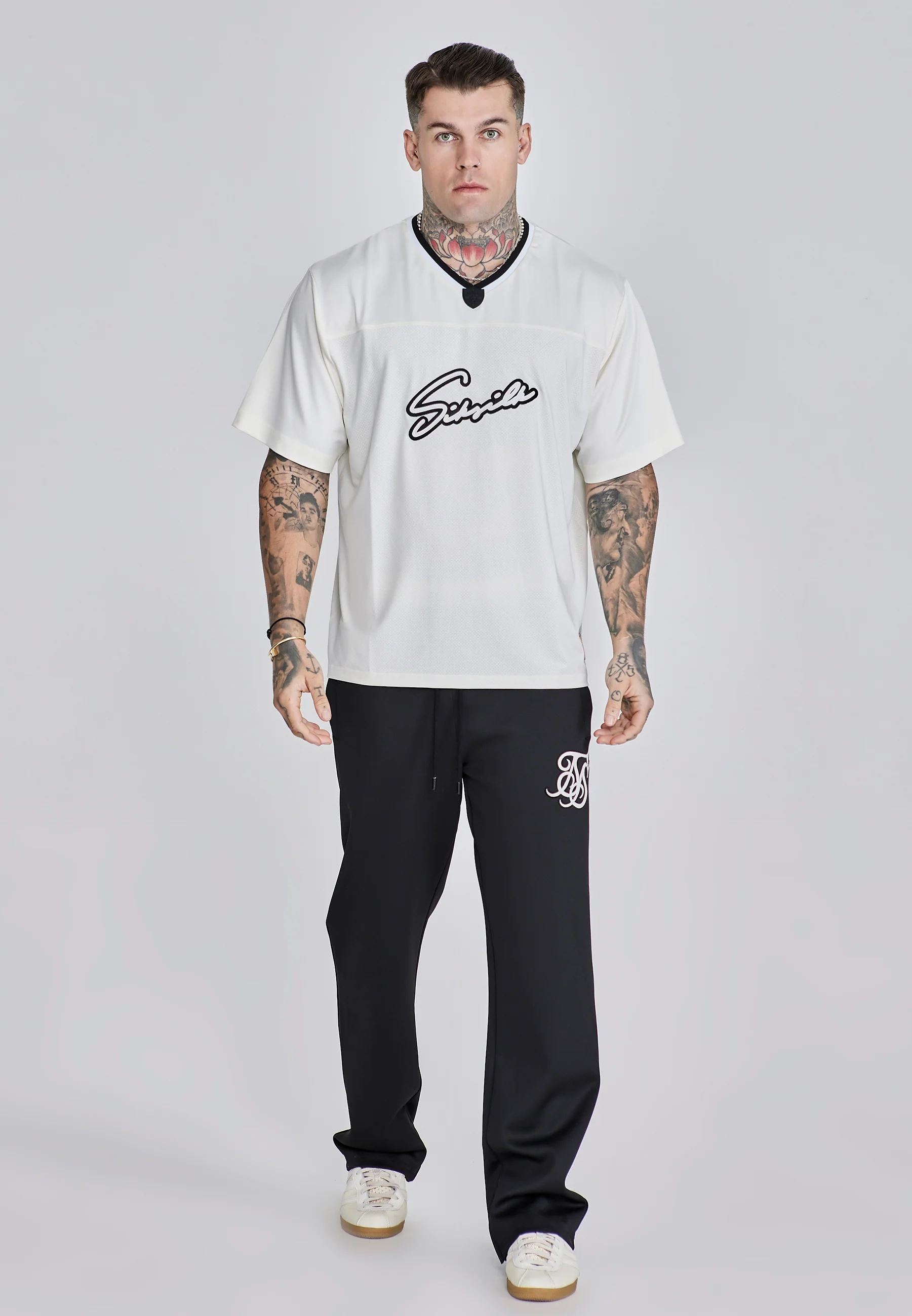 Ecru Football T-Shirt - Image 3