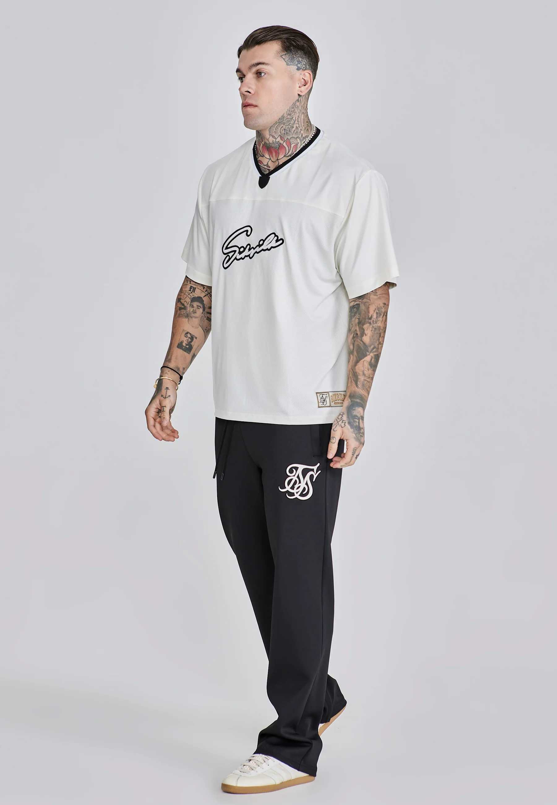 Ecru Football T-Shirt - Image 4
