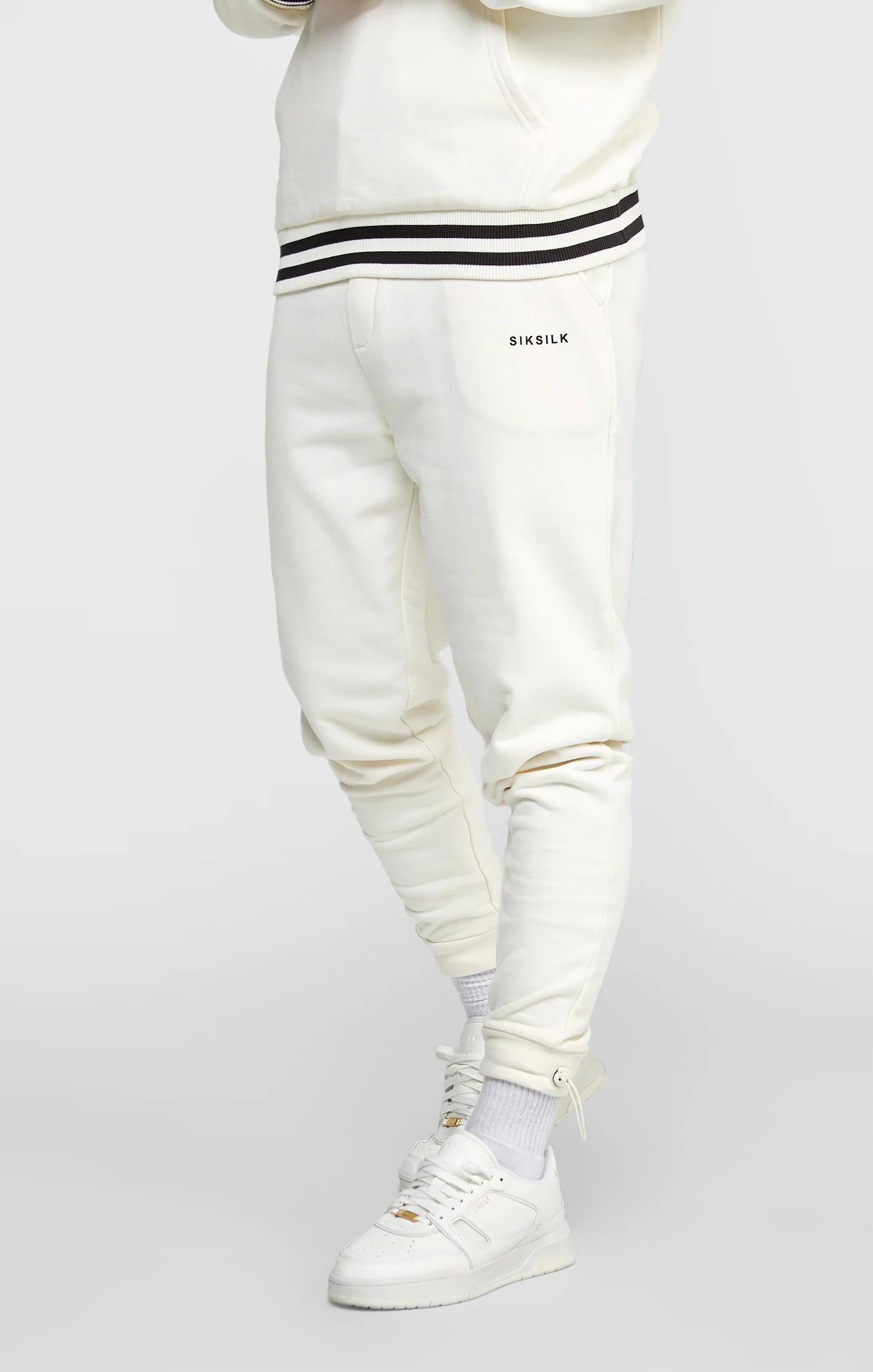 Ecru Jogger W Stripe Waistband