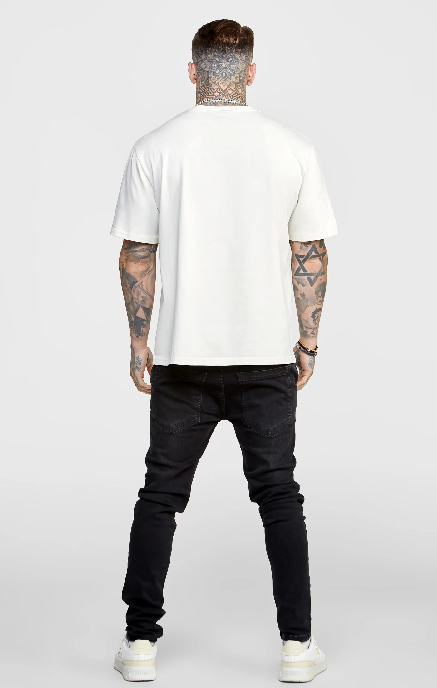 Ecru Oversized Coloured Logo T-Shirt - Image 5