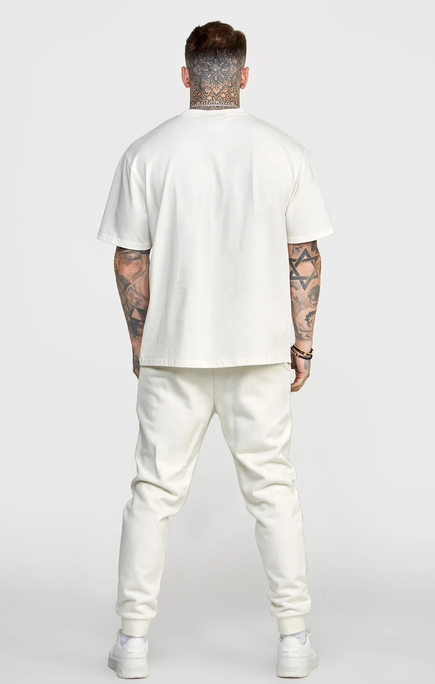 Ecru Oversized Graphic T-Shirt - Image 5