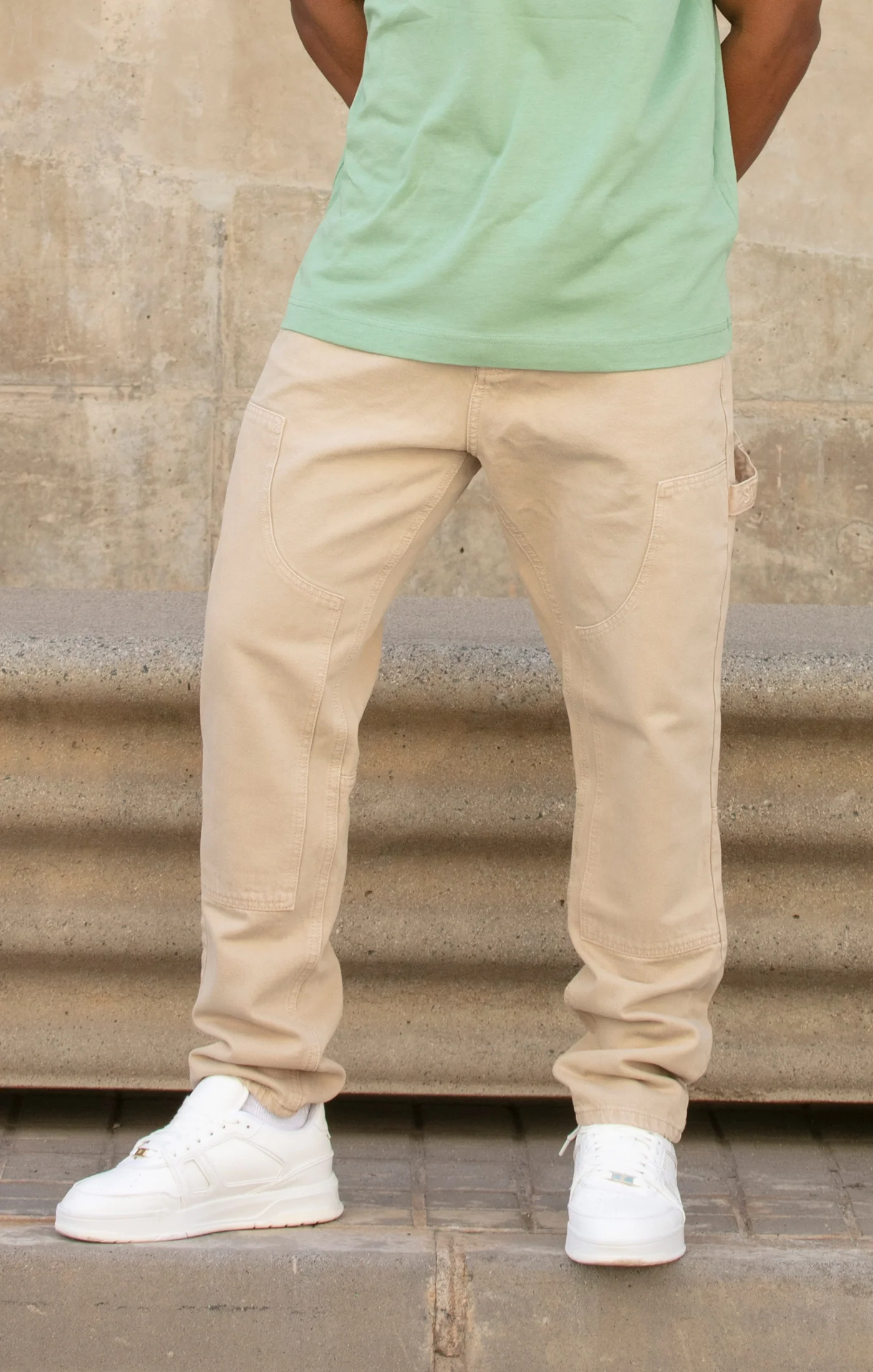 Ecru Straight Fit Carpenter Denim - Image 2