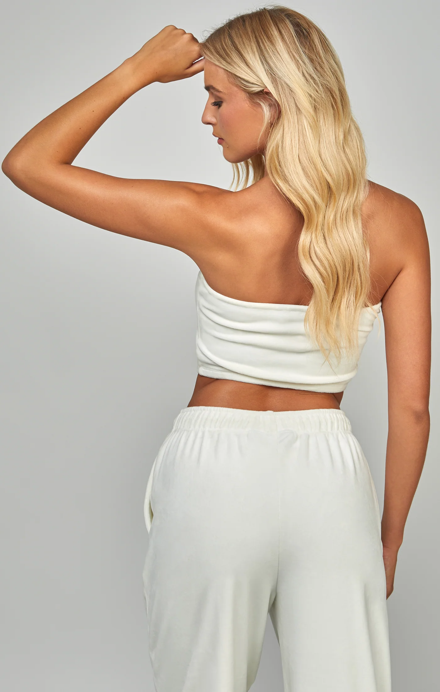 Ecru Velour Bandeau - Image 4