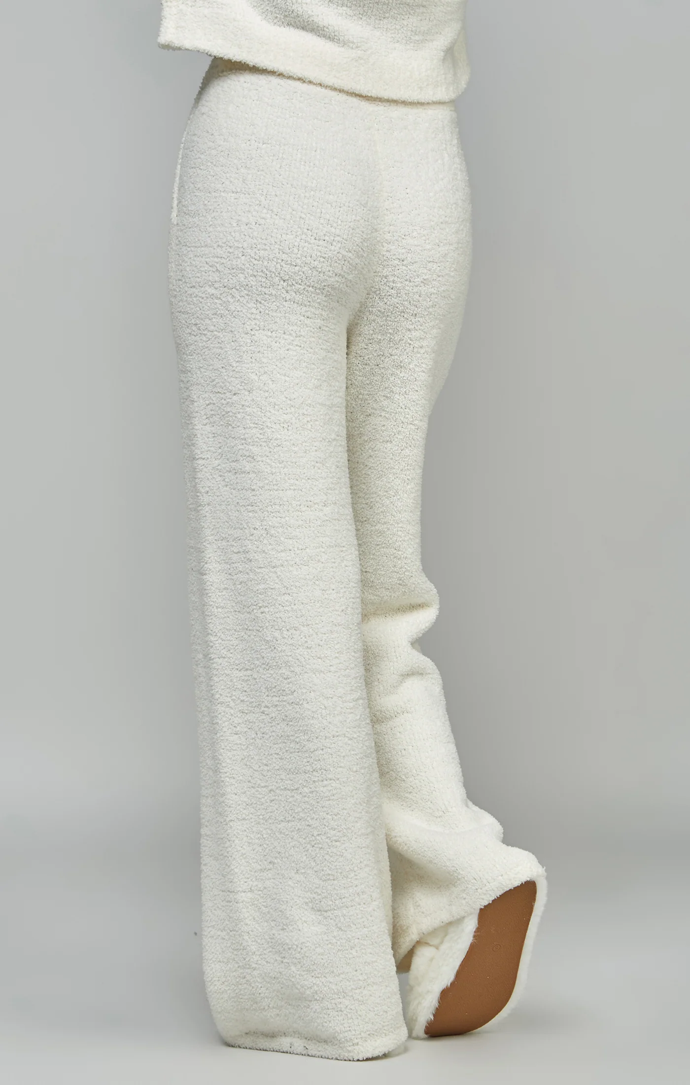 Ecru Wide Leg Lounge Pant - Image 4