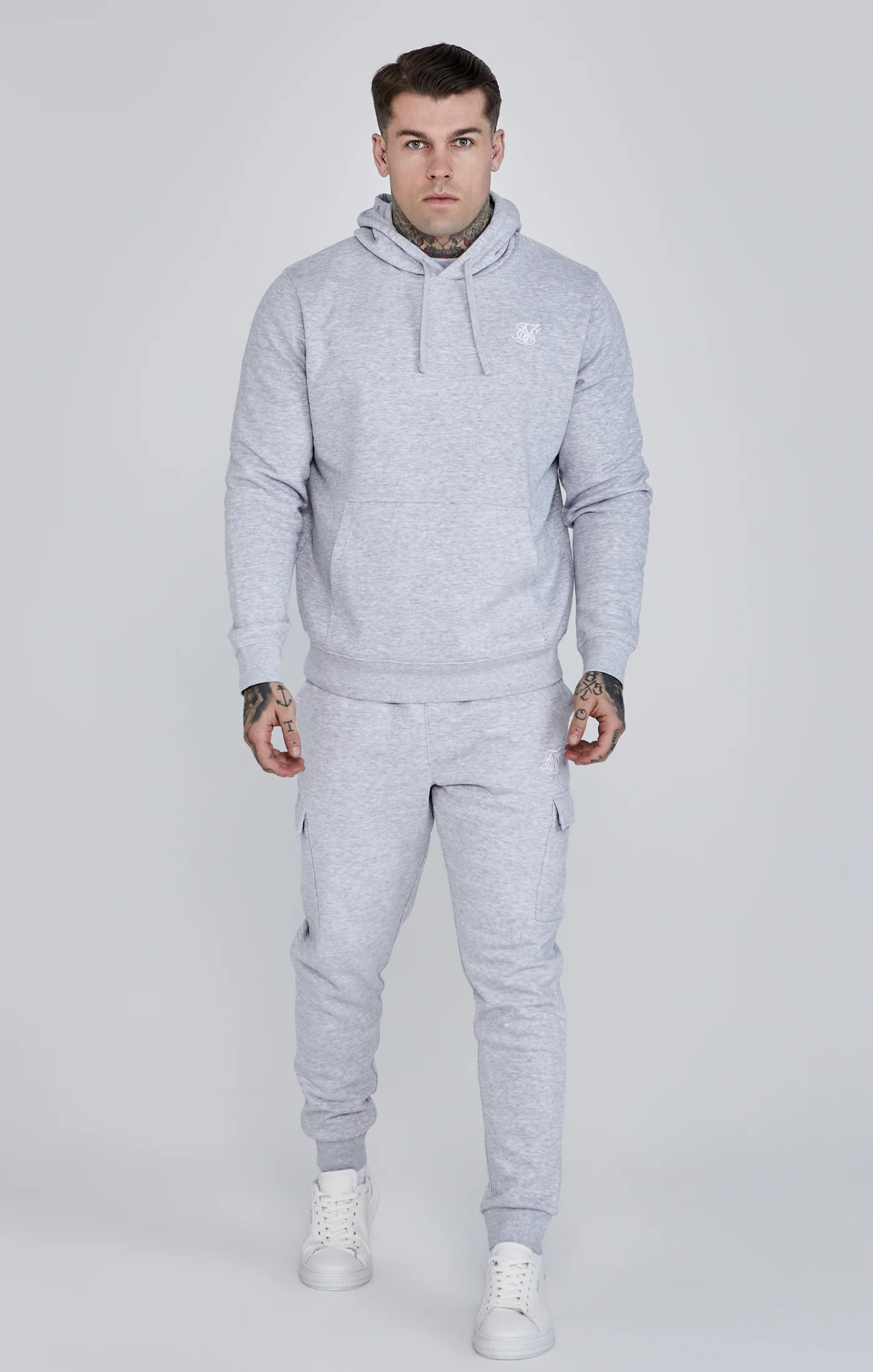 Grey Essentials Cargo Joggers - Image 2