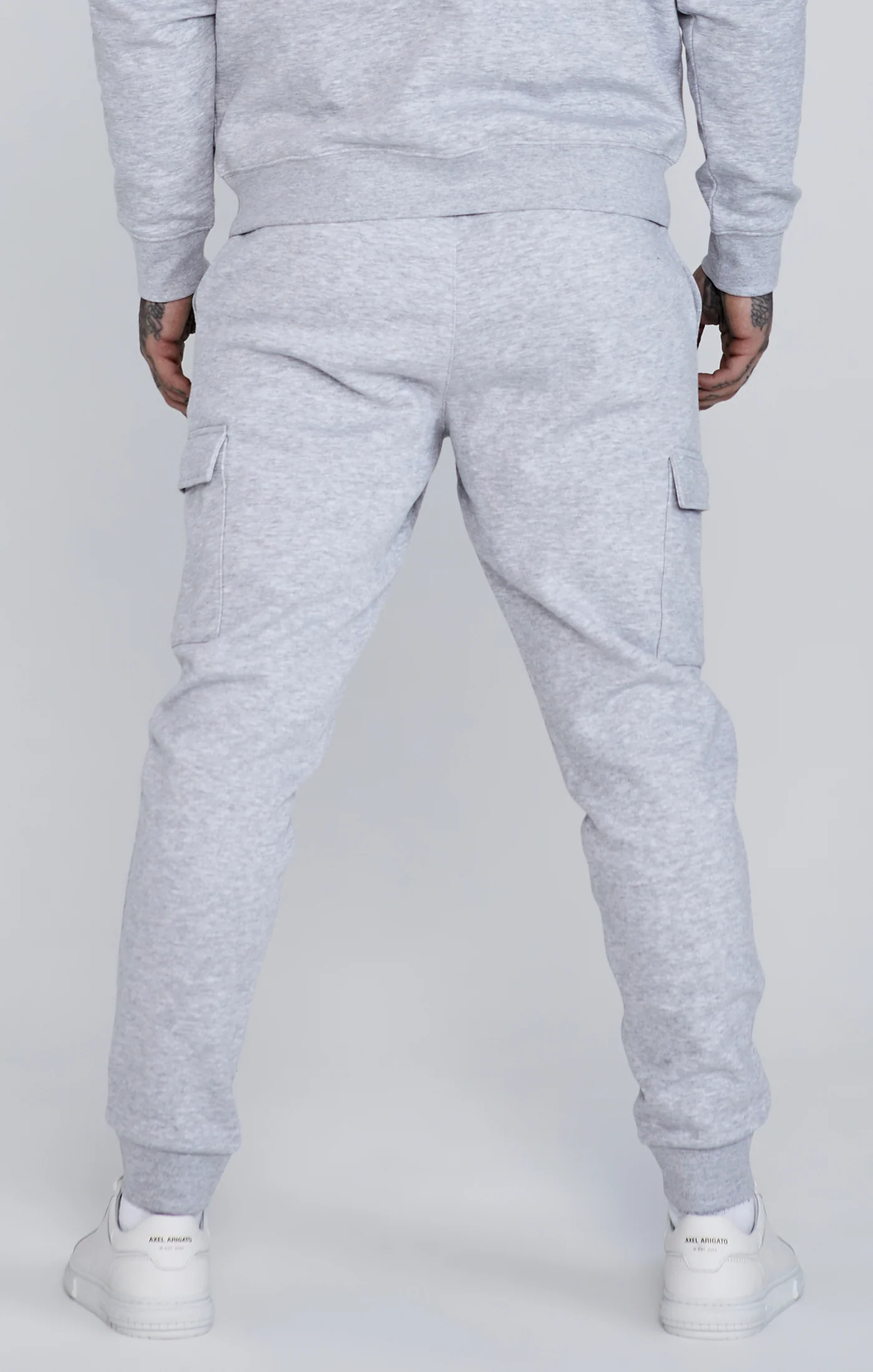 Grey Essentials Cargo Joggers - Image 4