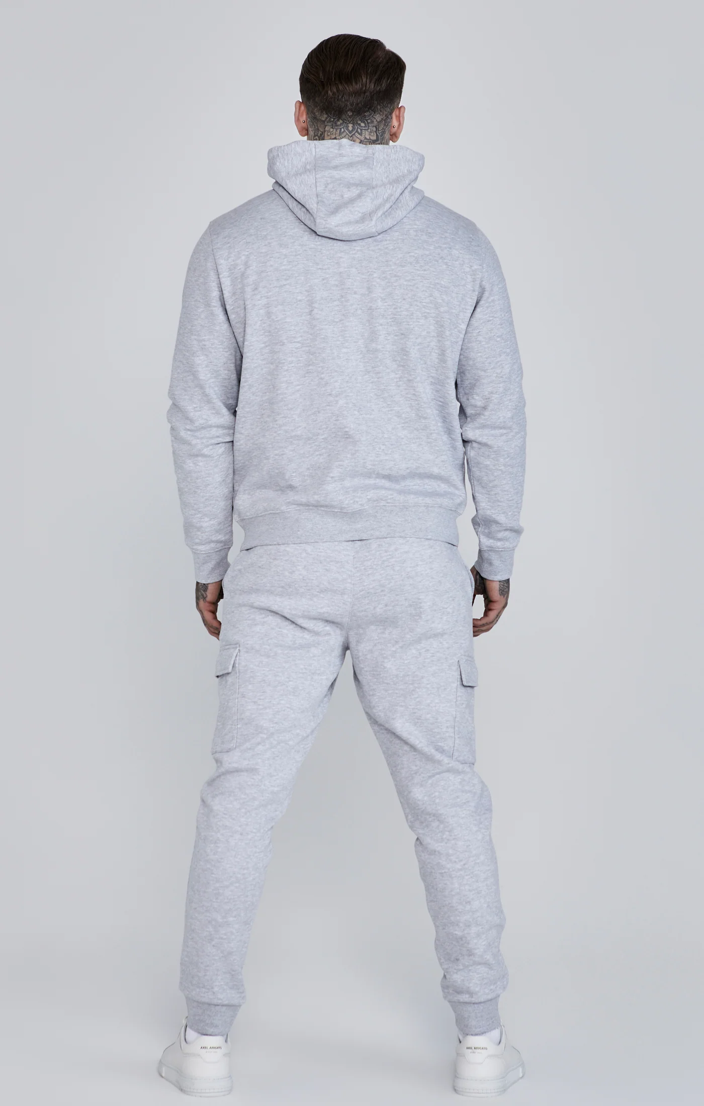 Grey Essentials Cargo Joggers - Image 5