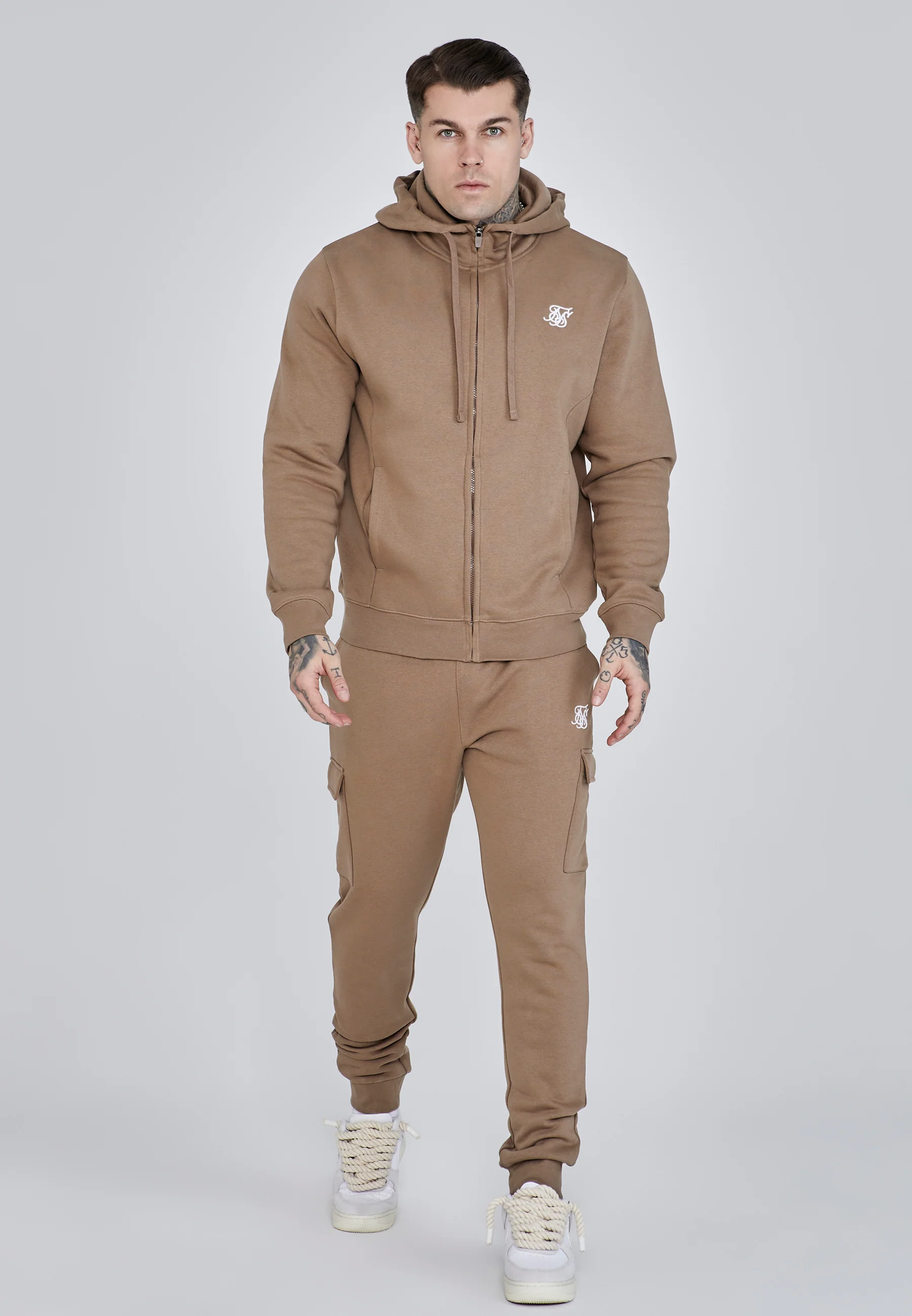 Brown Essentials Cargo Joggers - Image 2