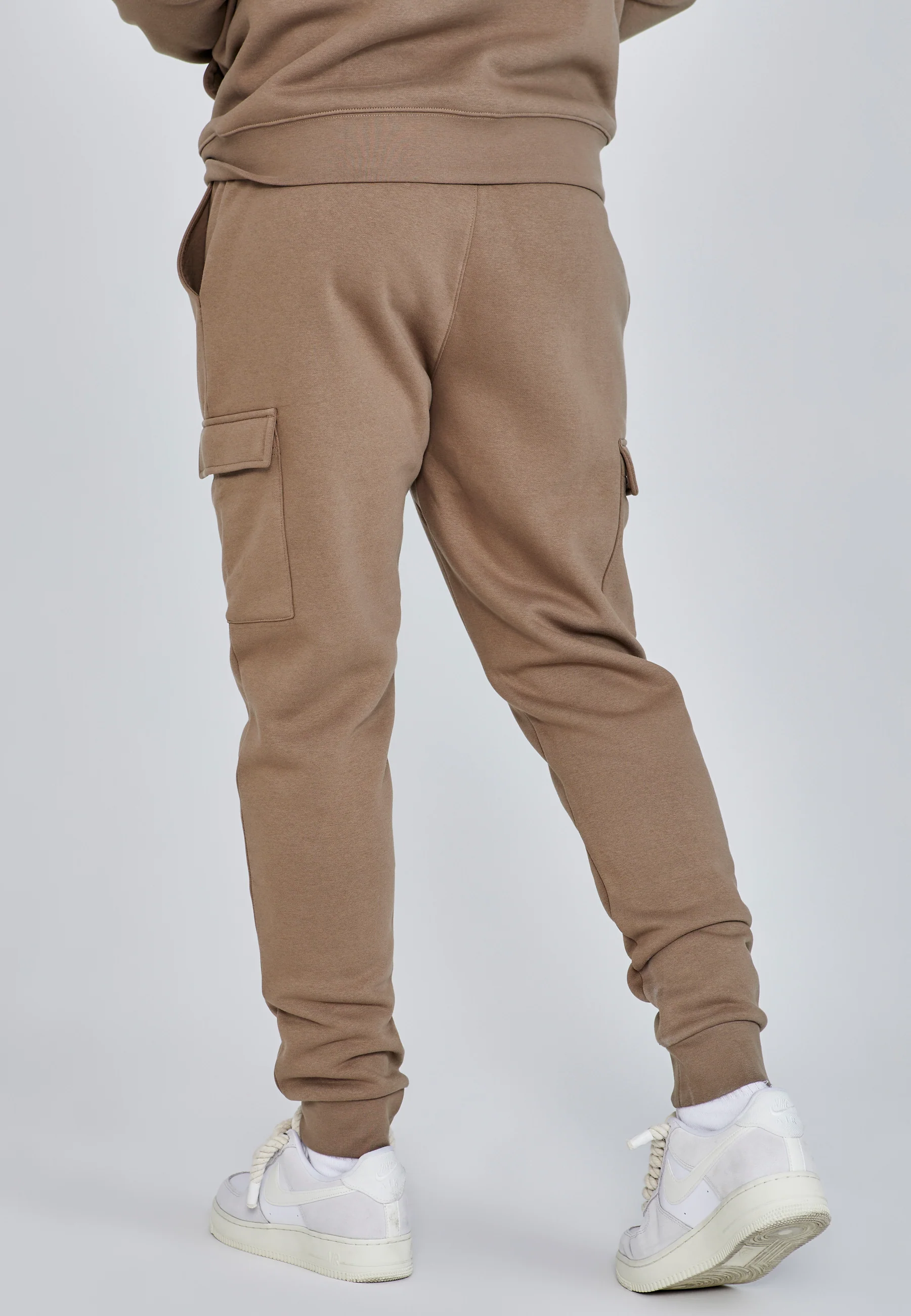Brown Essentials Cargo Joggers - Image 4