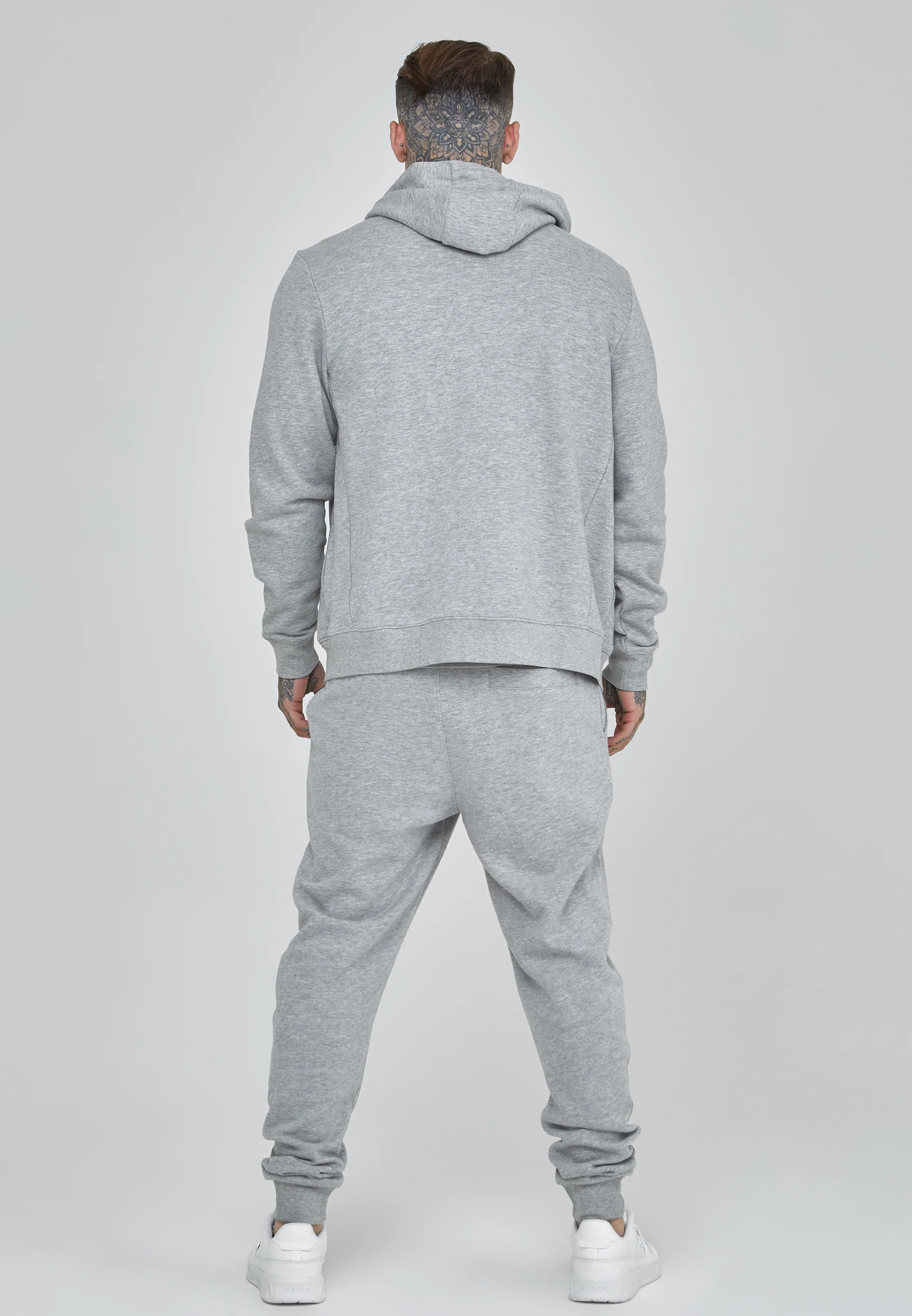 Grey Essentials Full Zip Hoodie - Image 5