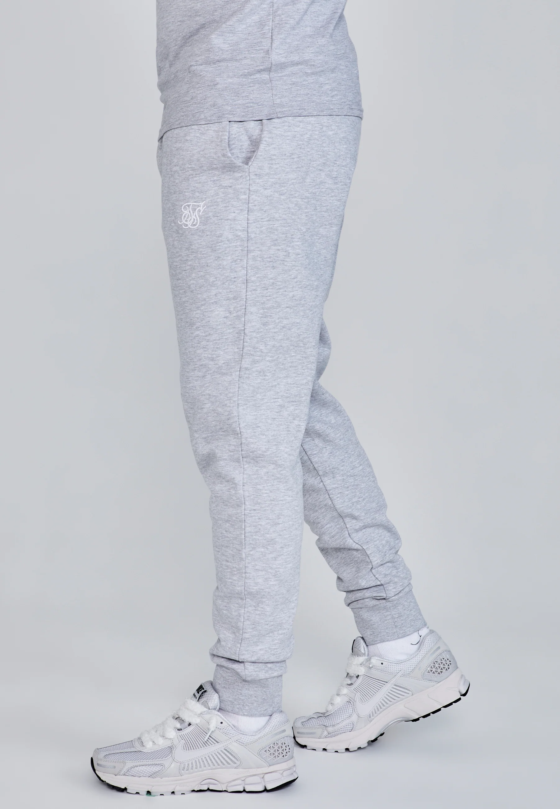Grey Marl Essentials Joggers - Image 3