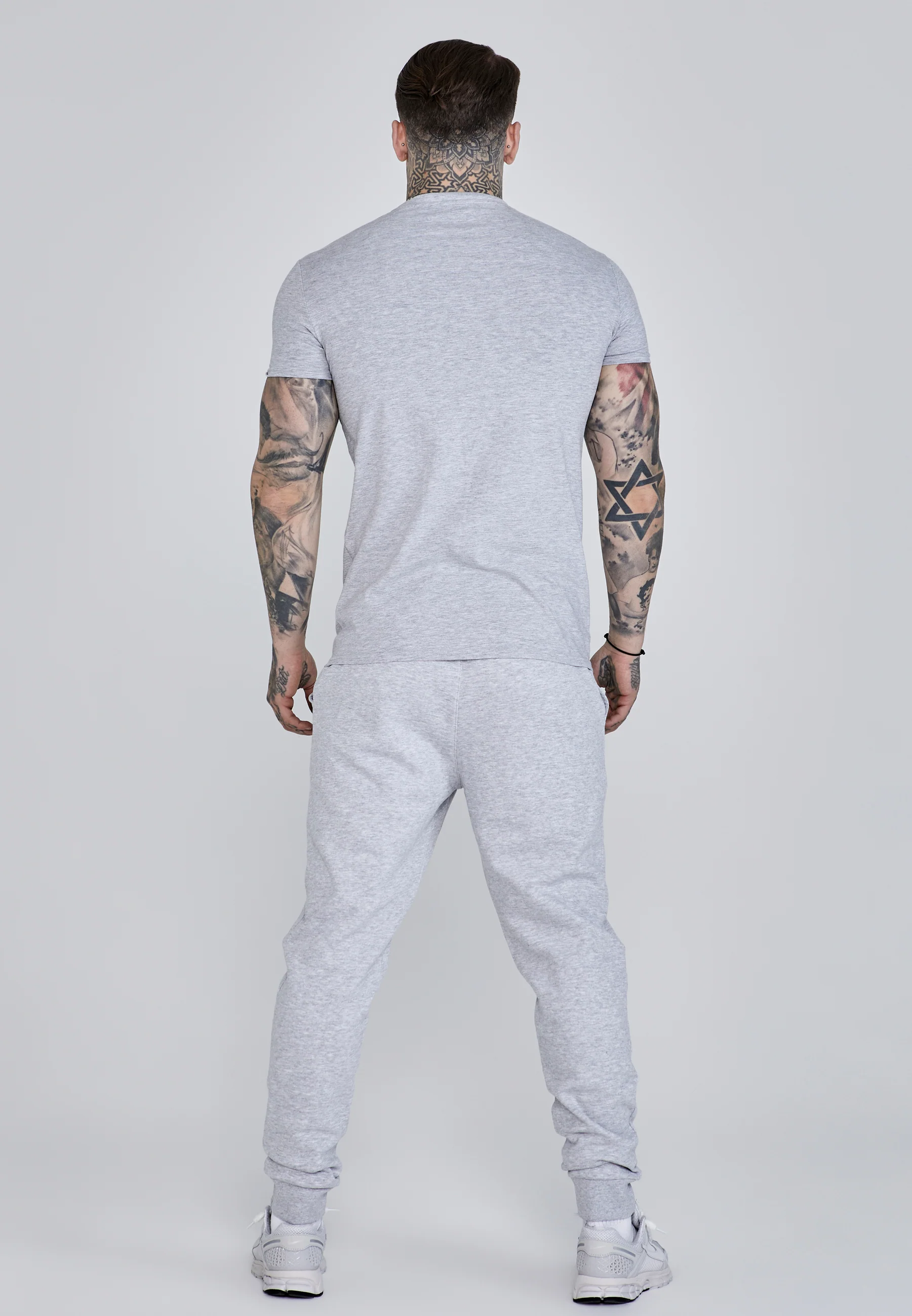 Grey Marl Essentials Joggers - Image 5