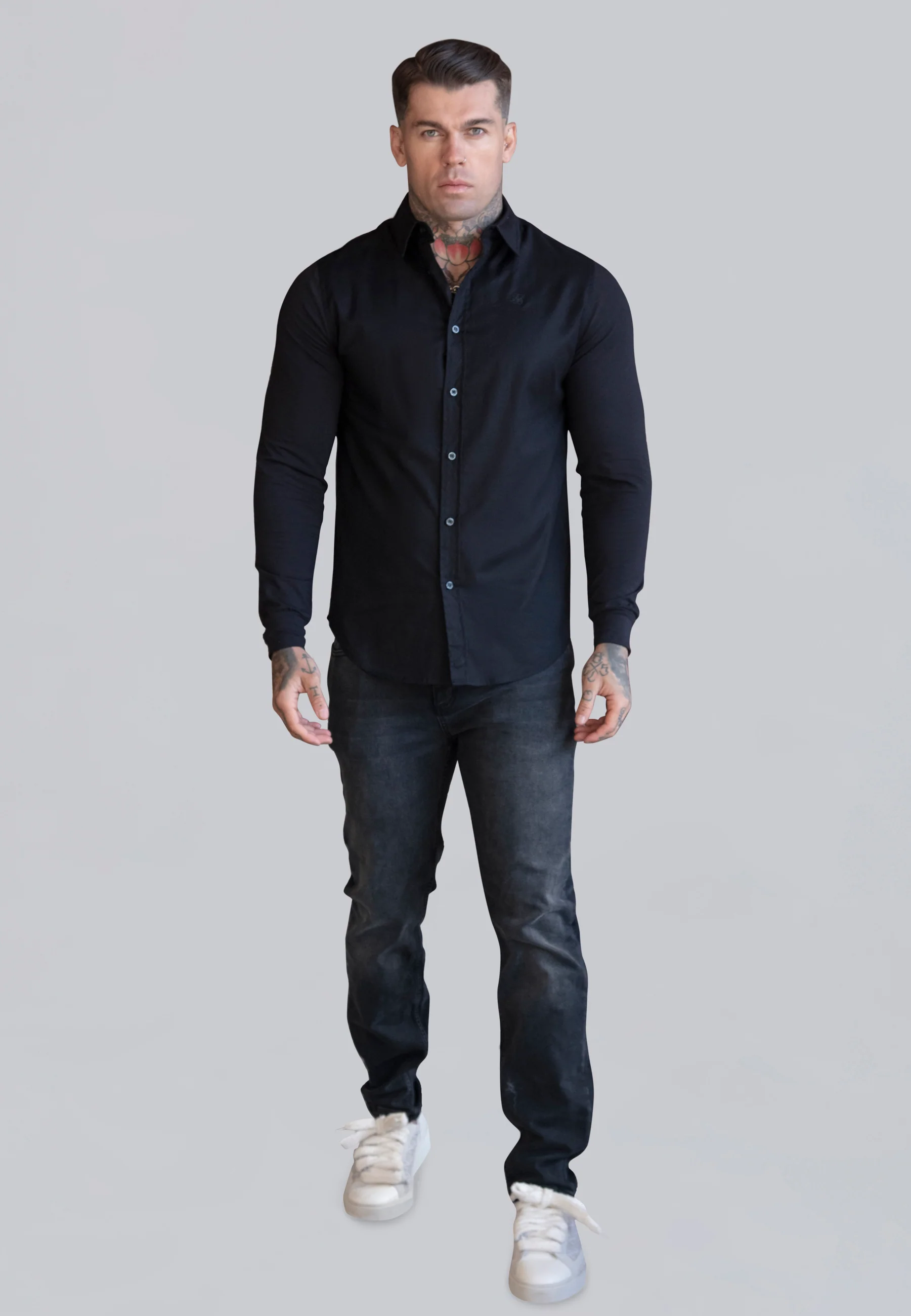 Black Essentials Long Sleeve Shirt - Image 3
