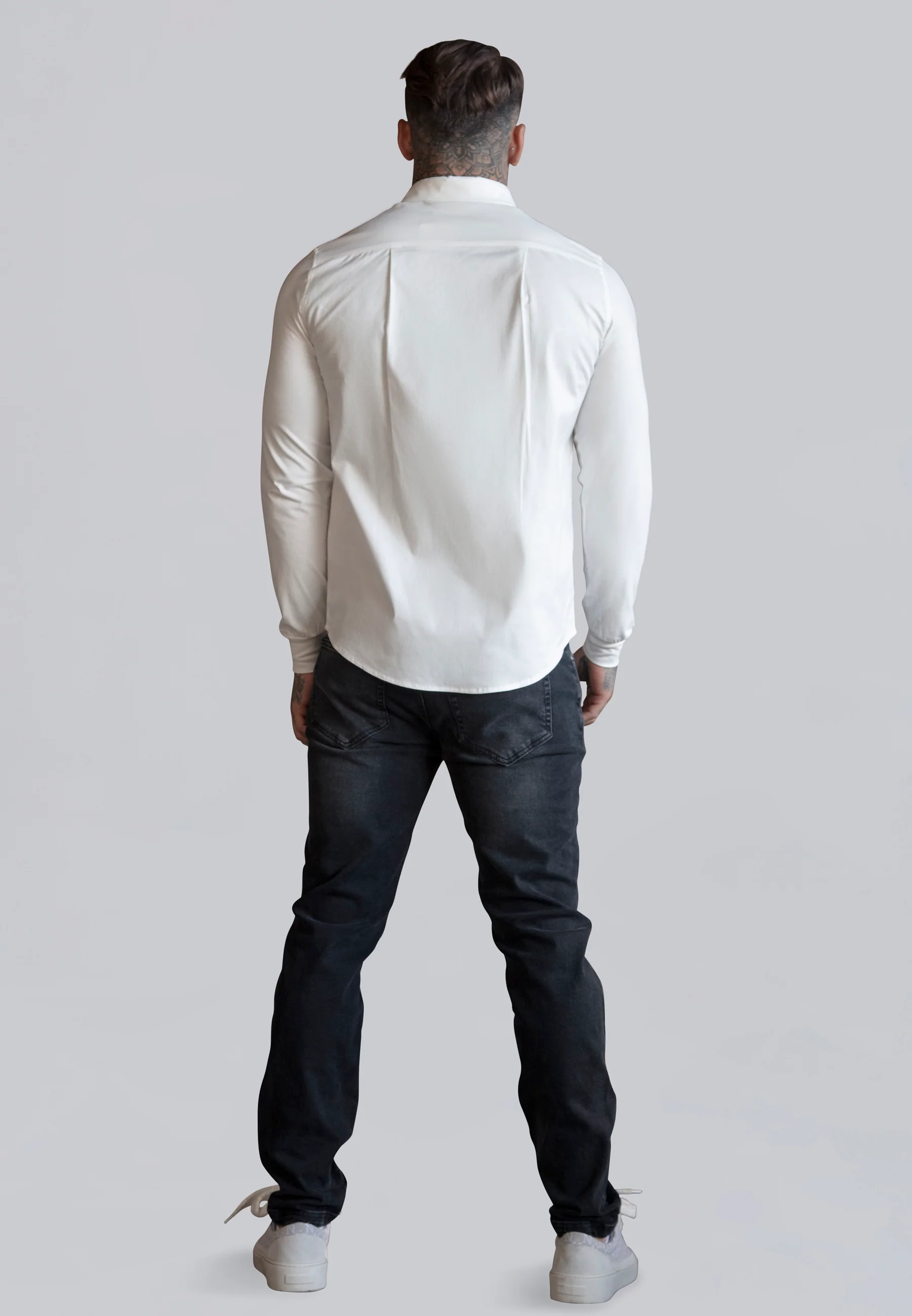 White Essentials Long Sleeve Shirt - Image 5