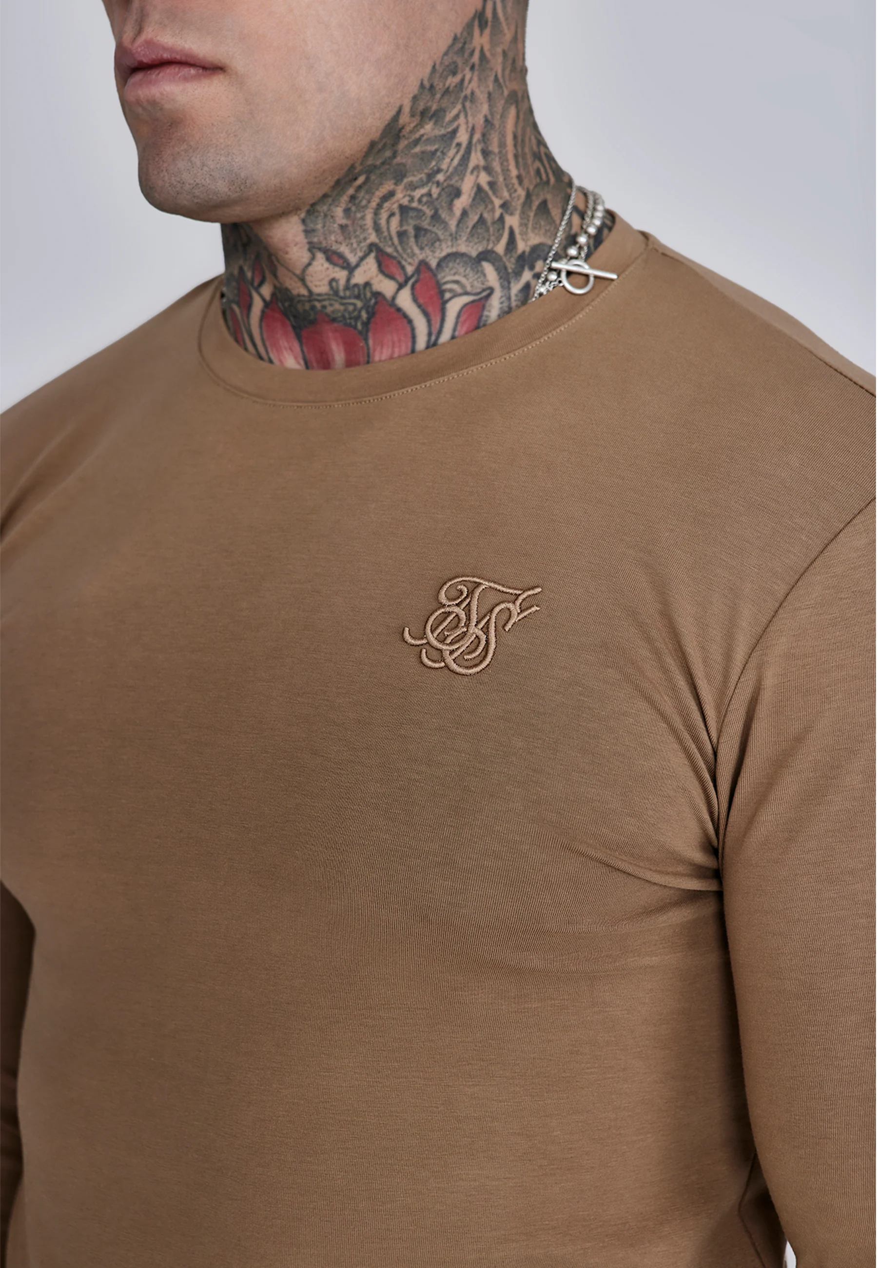 Beige Essentials LS T-Shirt - Image 2