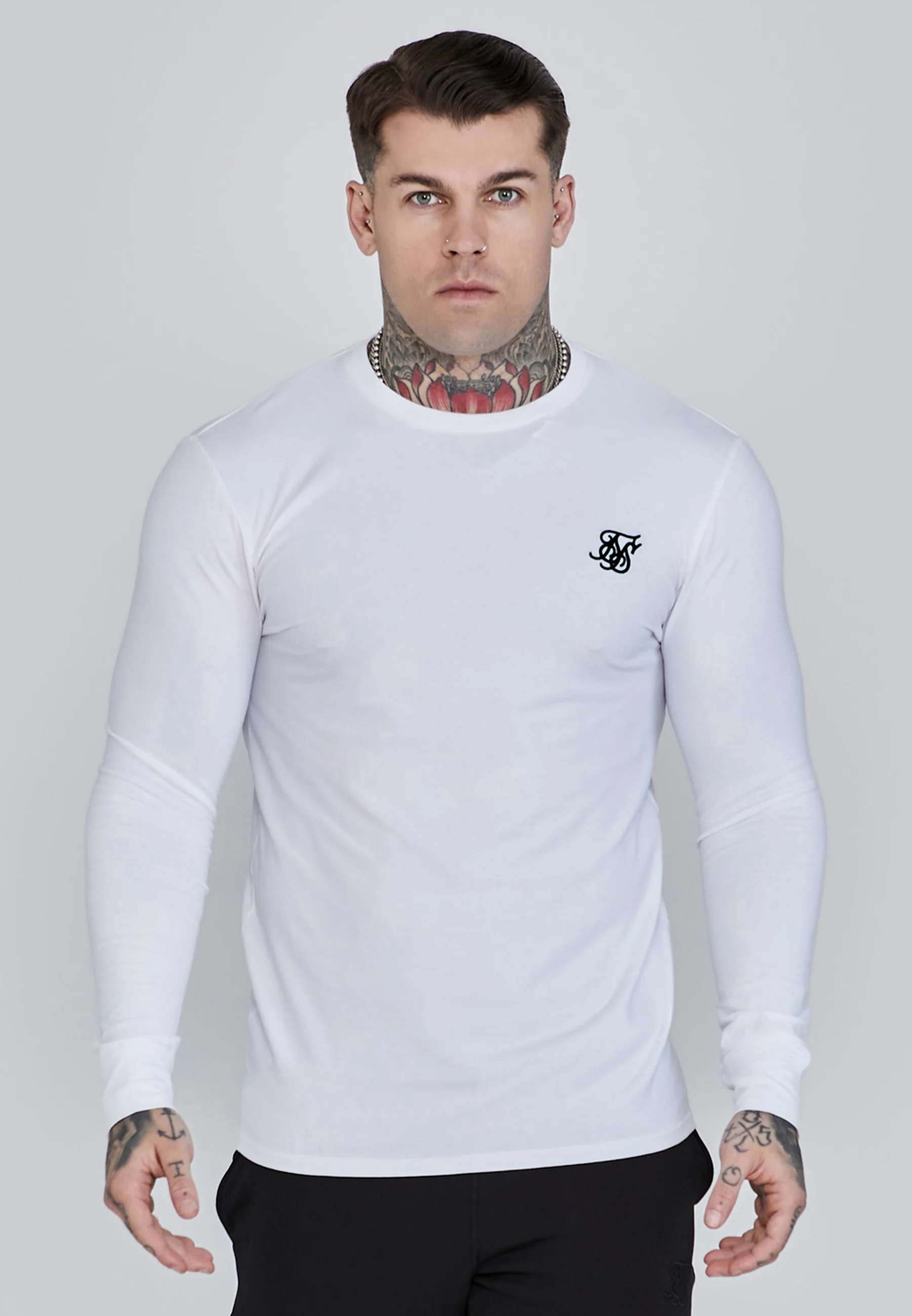 White Essentials Long Sleeve T-Shirt