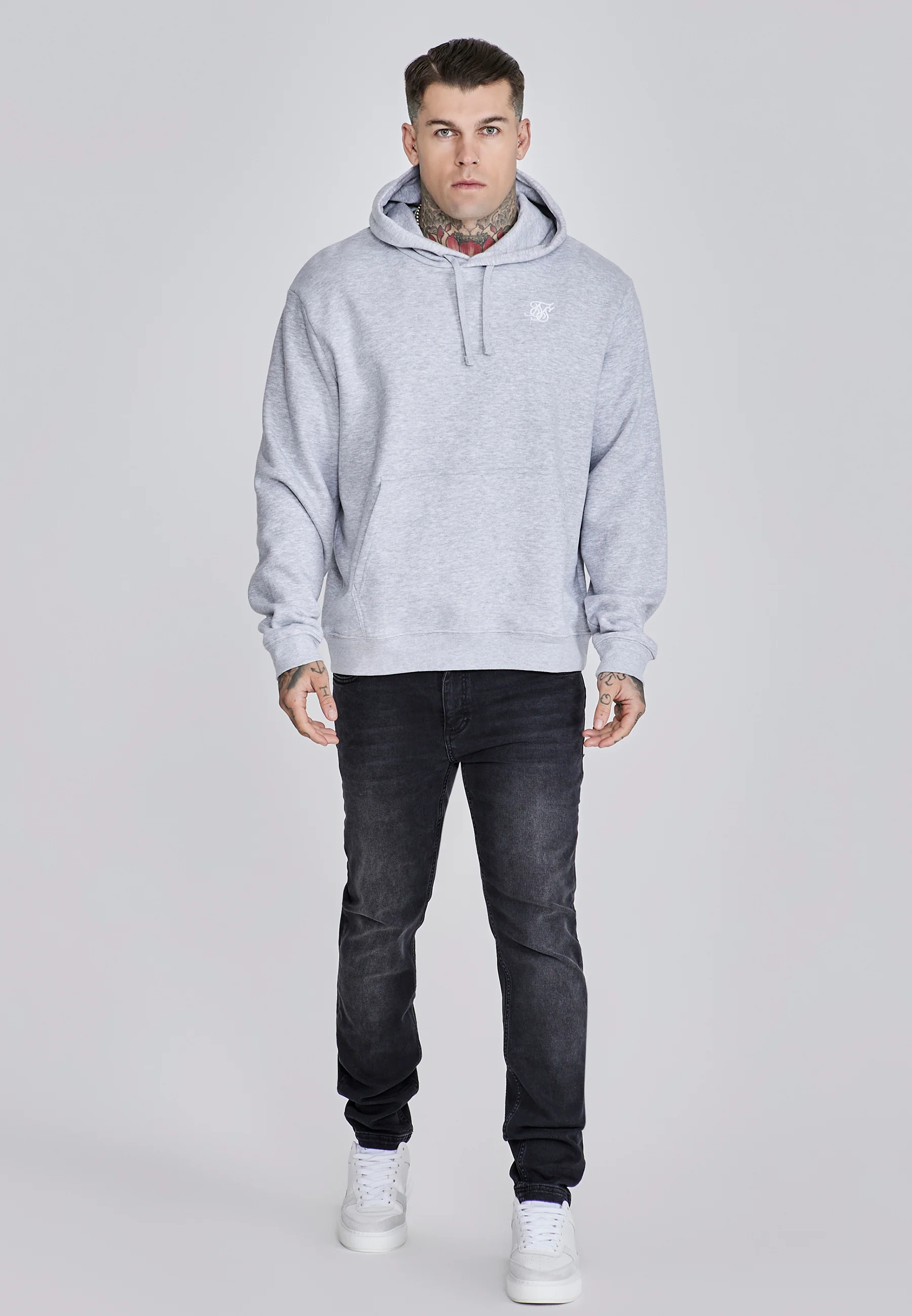 Grey Essentials Overhead Hoodie - Image 3