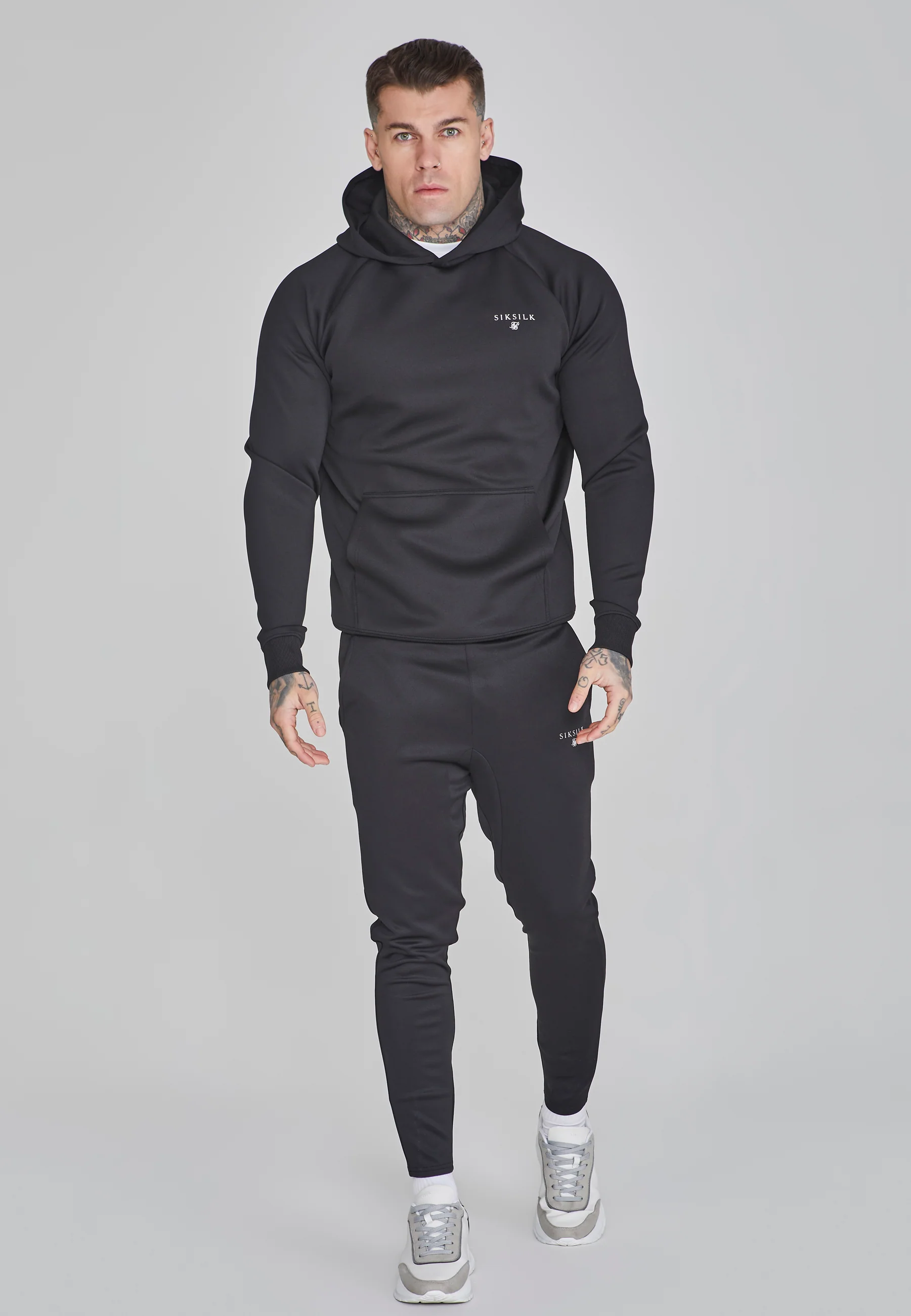 Black Essentials Poly Hoodie - Image 2