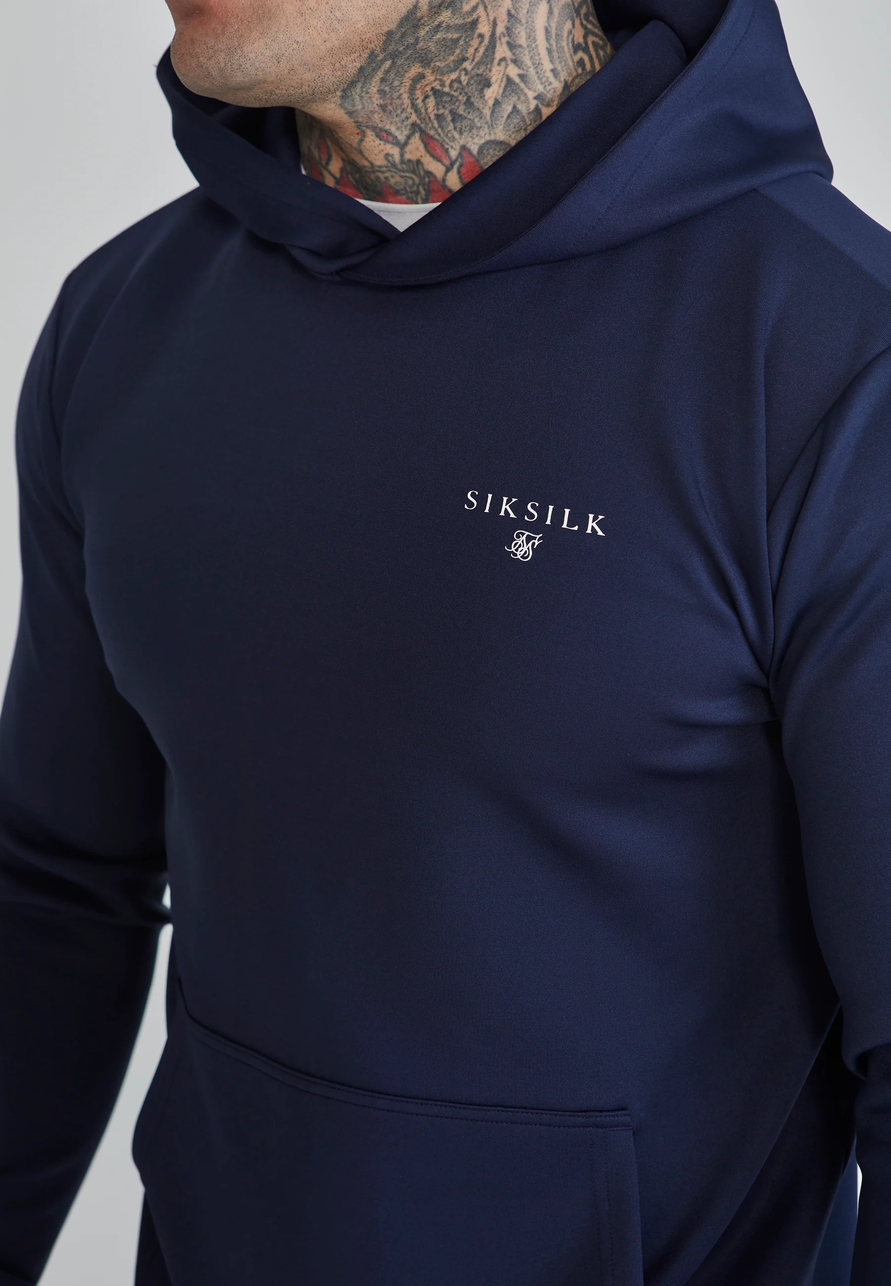Navy Essentials Poly Hoodie - Image 3
