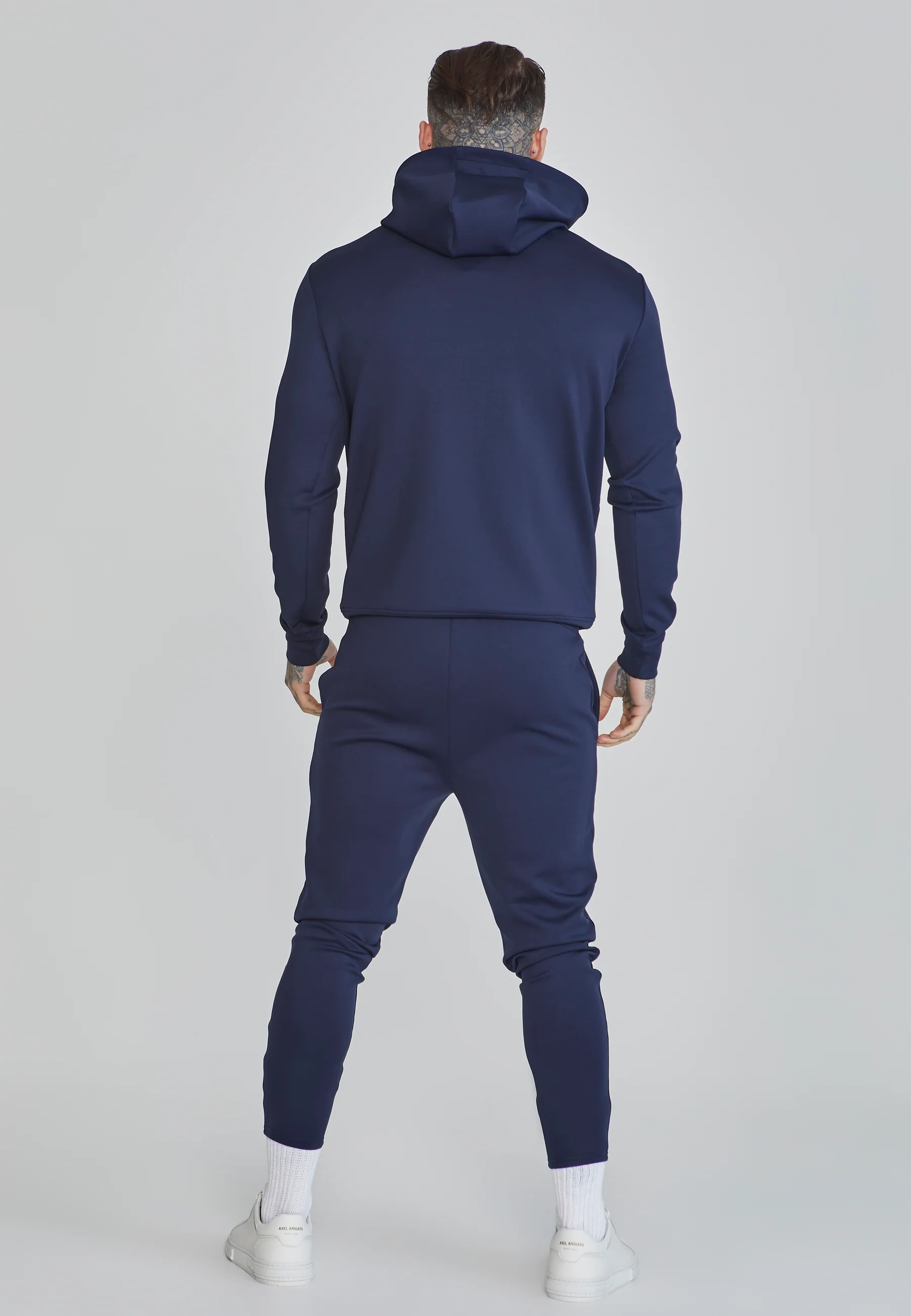 Navy Essentials Poly Hoodie - Image 5