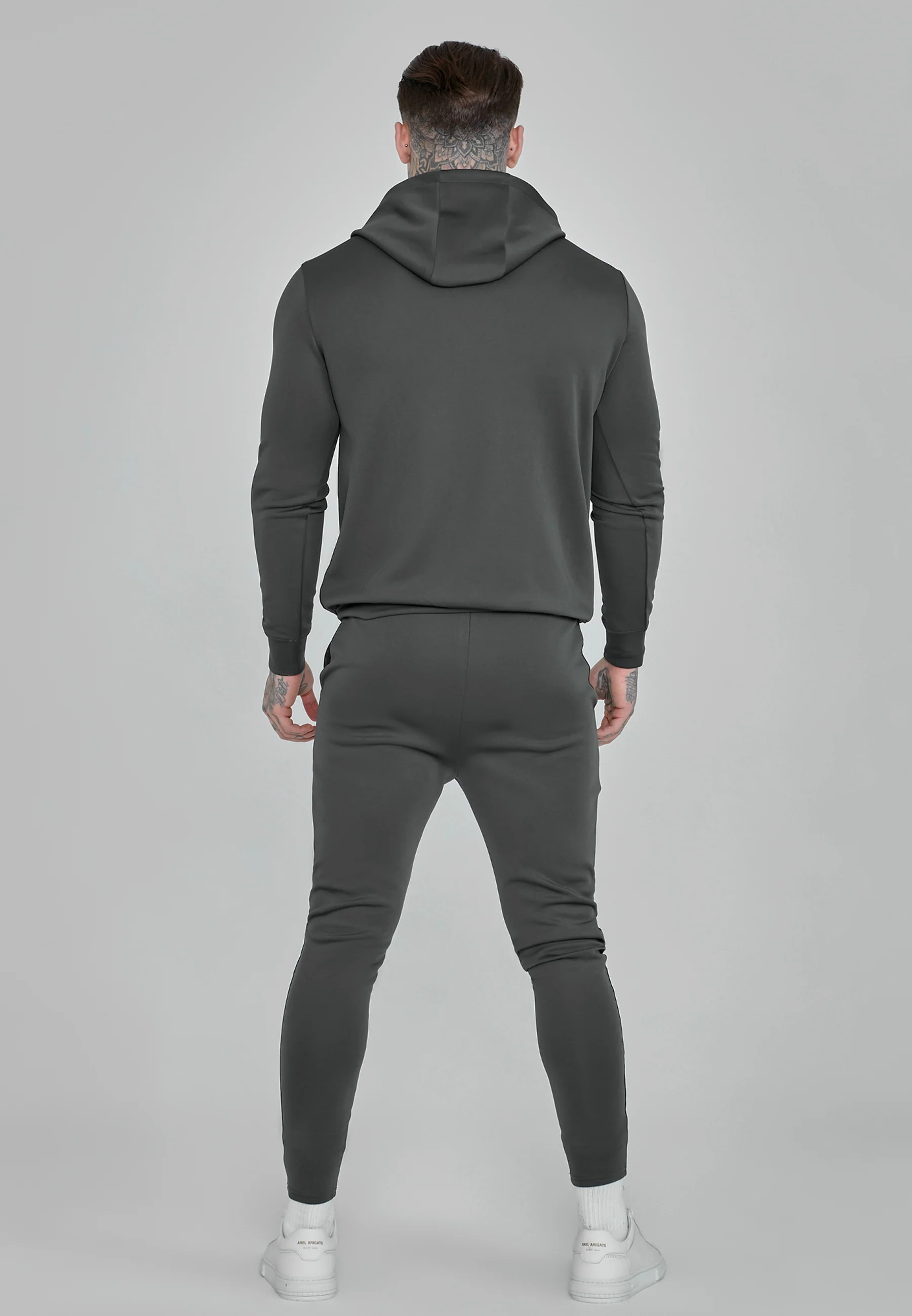 Grey Essentials Poly Hoodie - Image 5