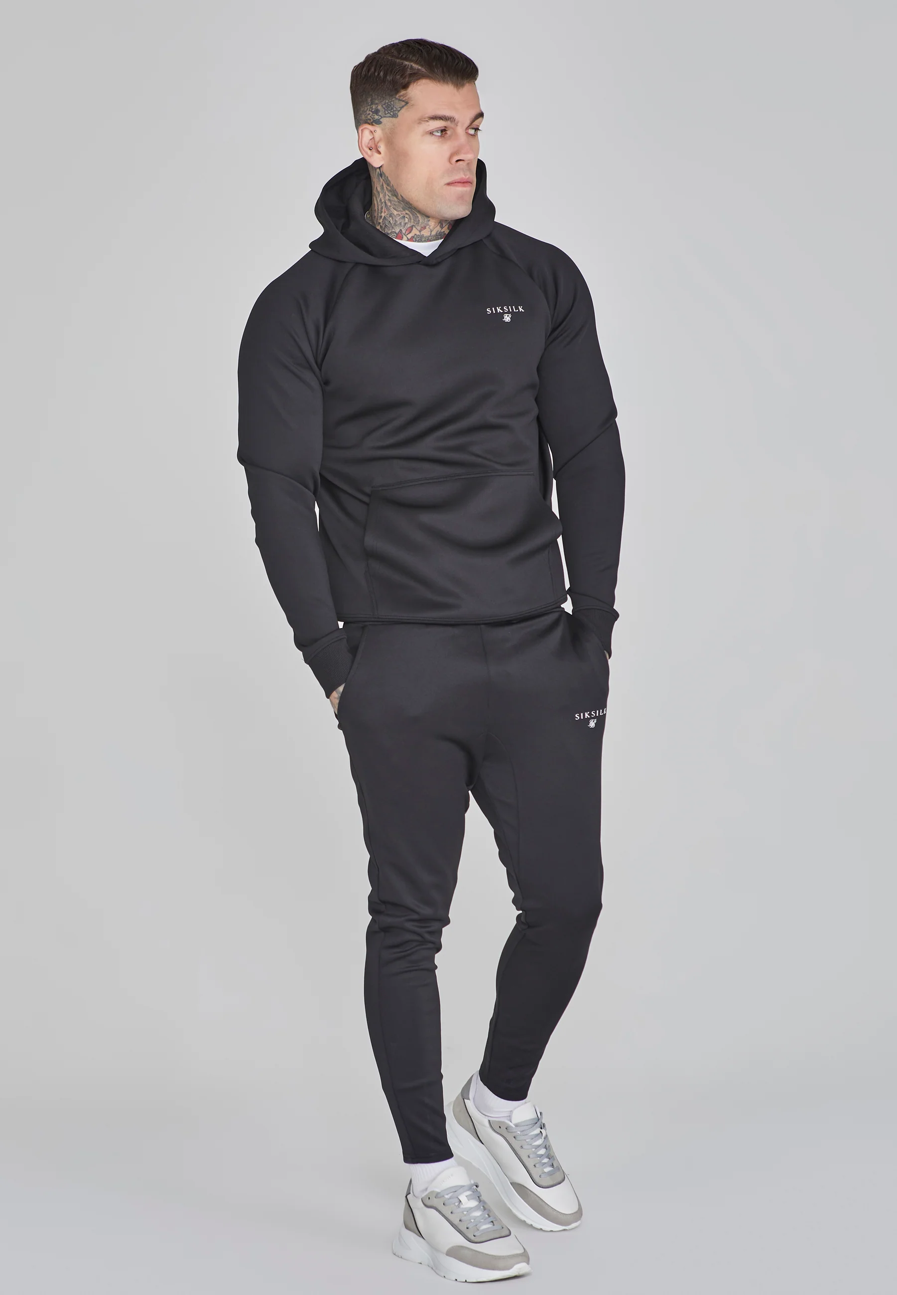 Black Essentials Poly Joggers - Image 2
