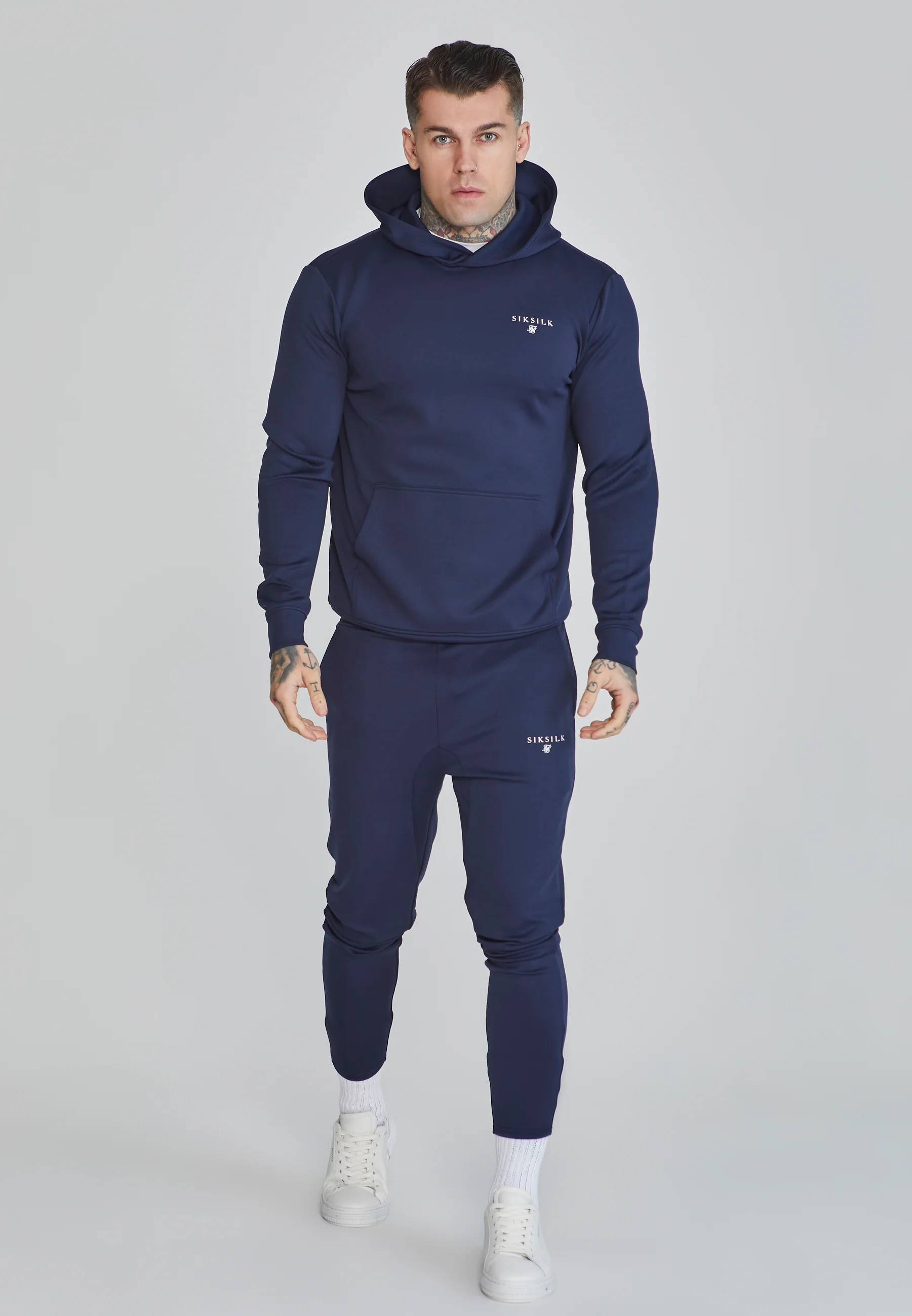 Navy Essentials Poly Joggers - Image 2