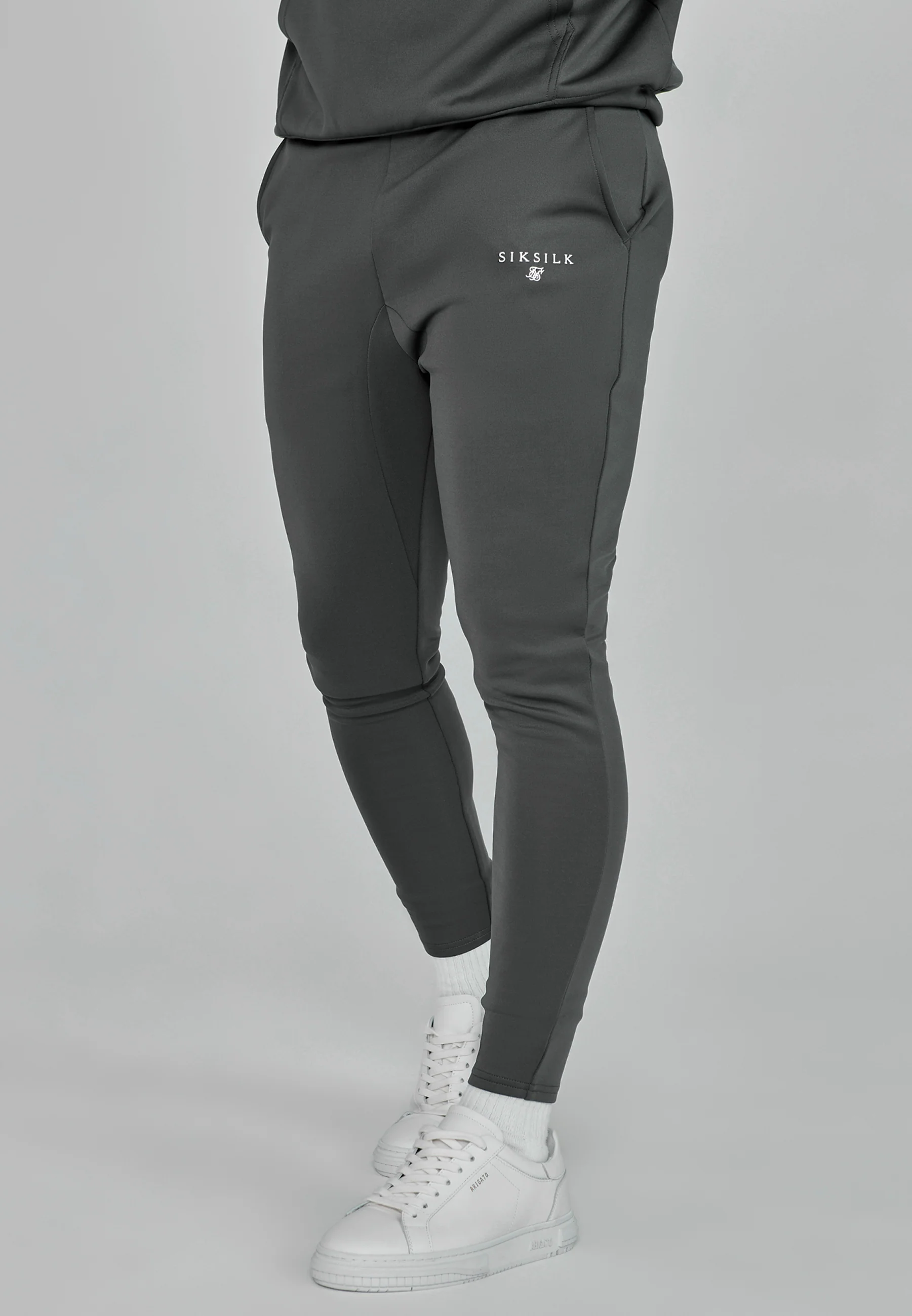 Grey Essentials Poly Joggers