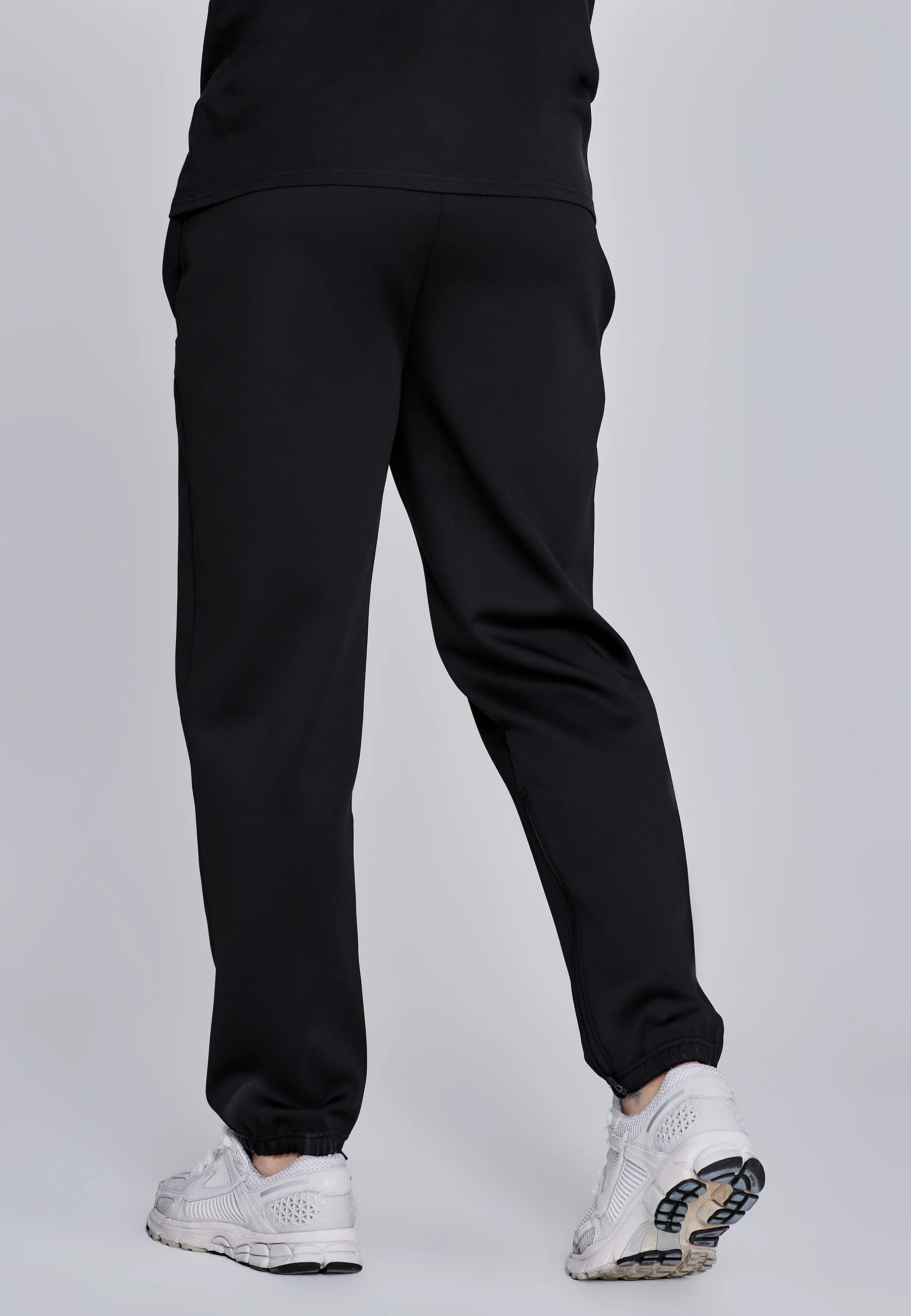 Black Essentials Poly Joggers - Image 3