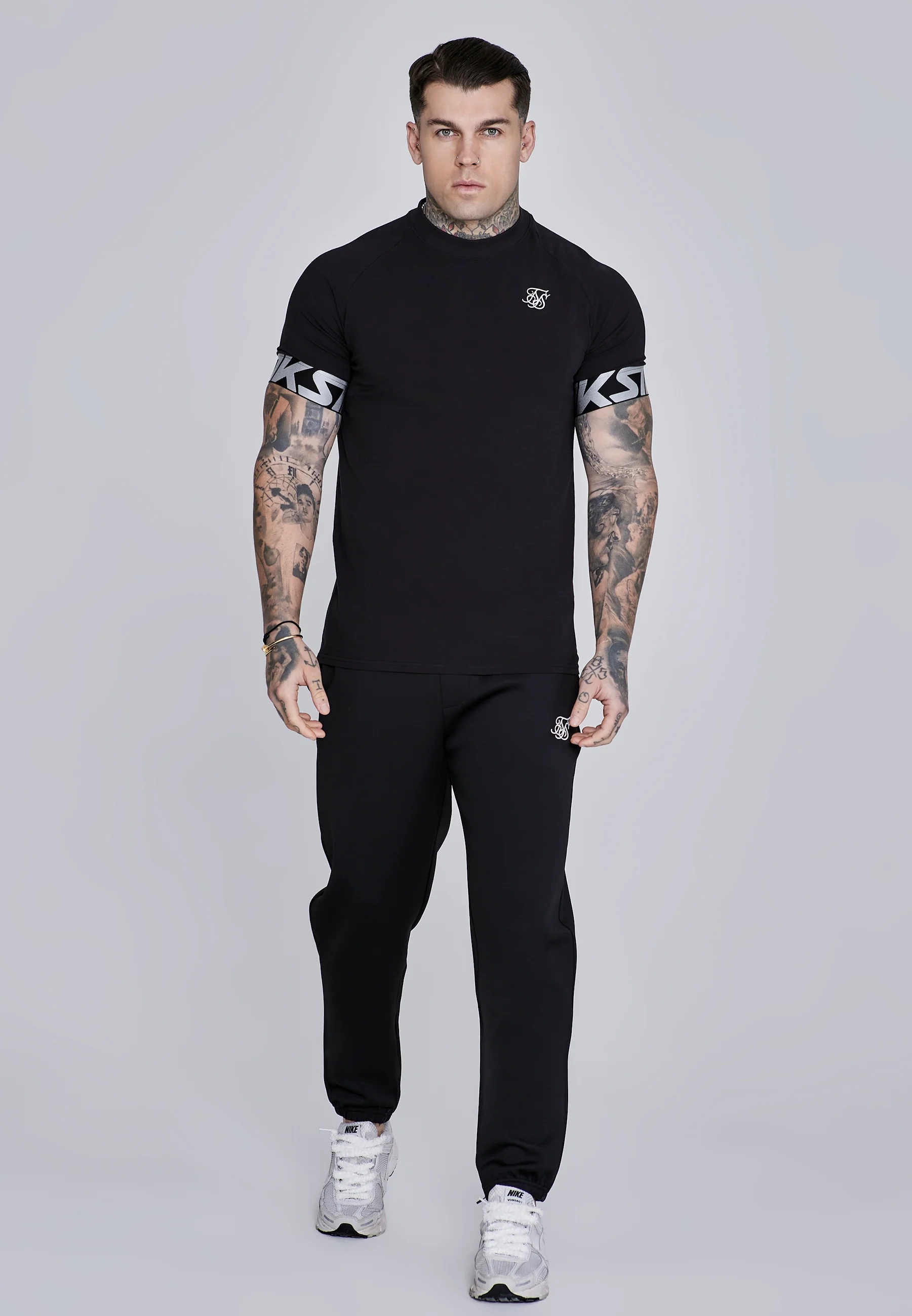 Black Essentials Poly Joggers - Image 4