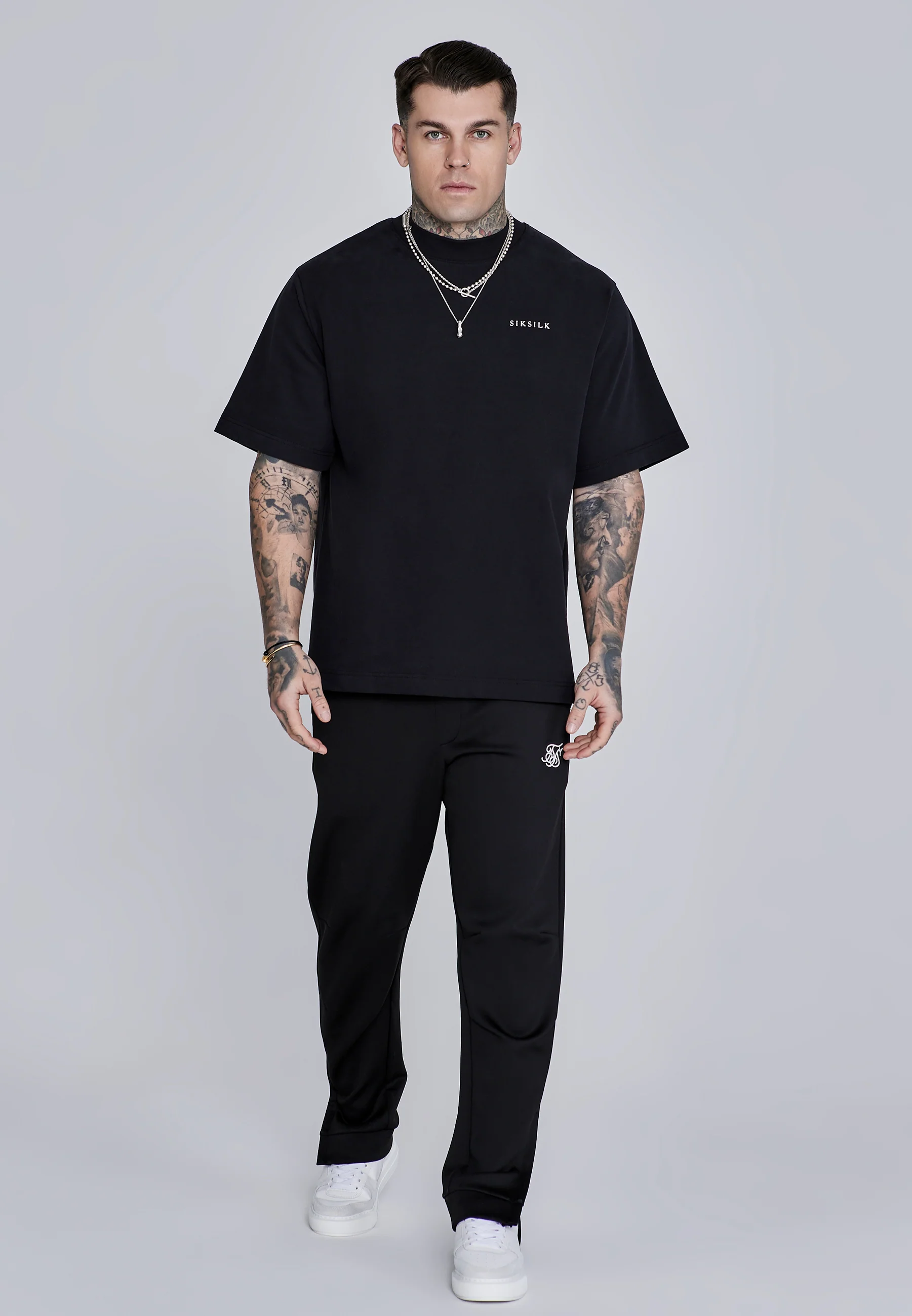 Black Essentials Poly Joggers - Image 4