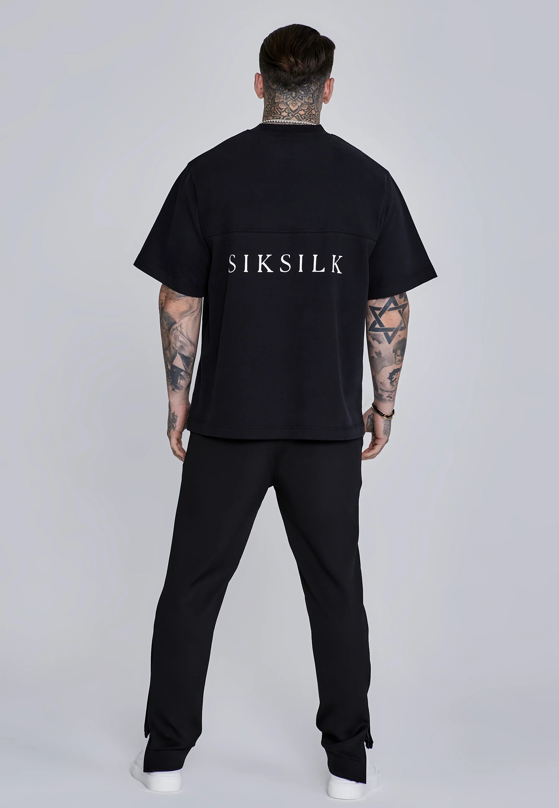 Black Essentials Poly Joggers - Image 5