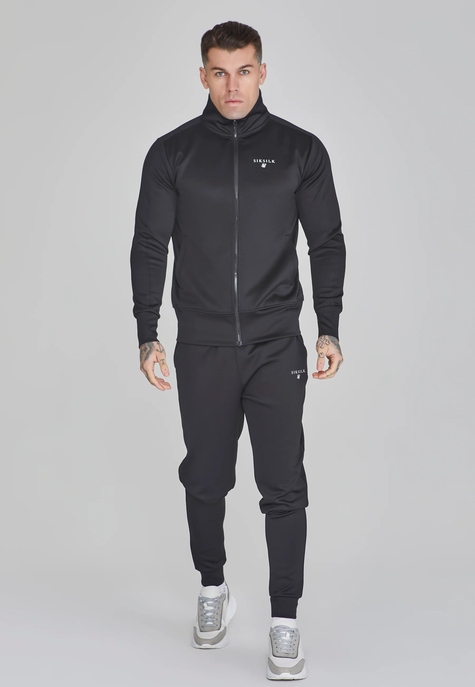 Black Essentials Poly Track Pants - Image 2