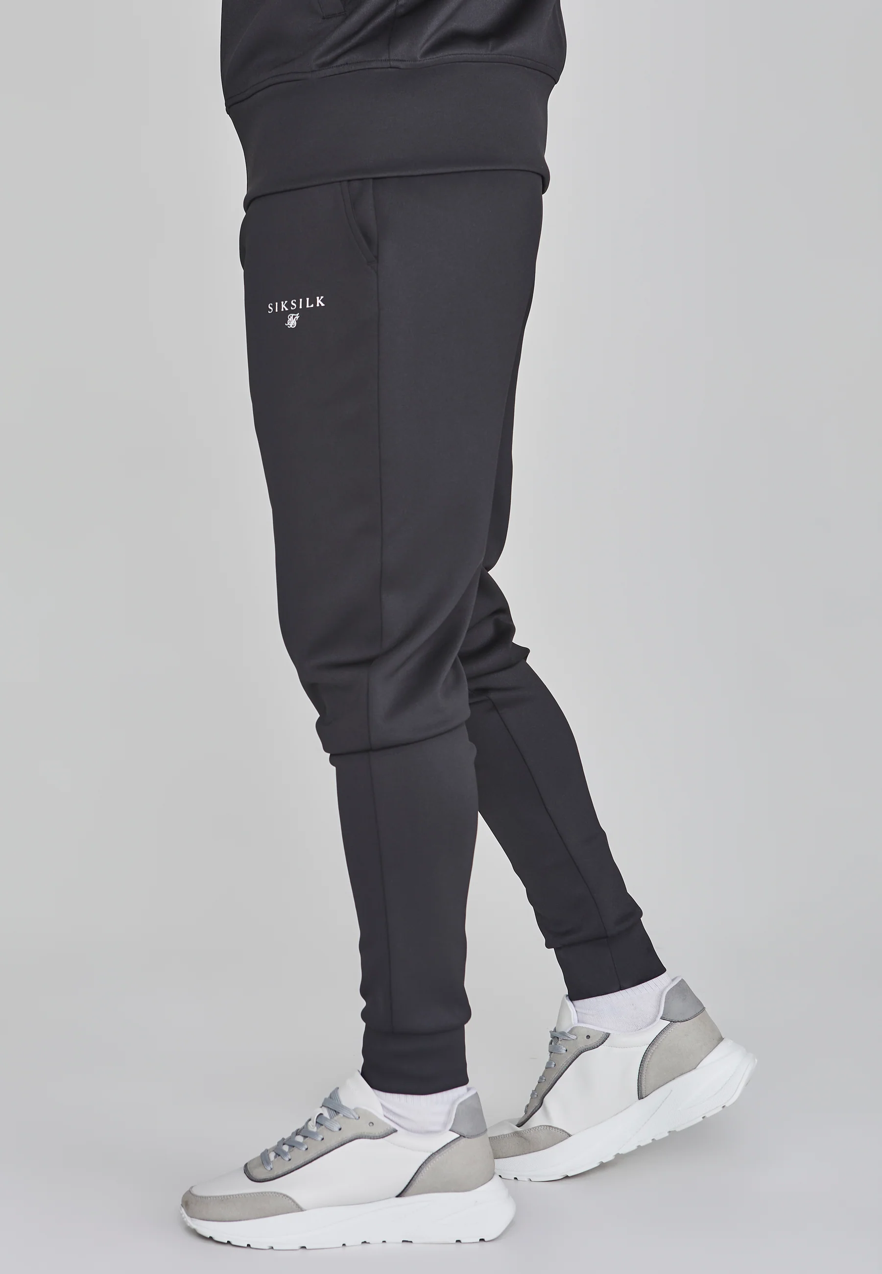 Black Essentials Poly Track Pants - Image 3