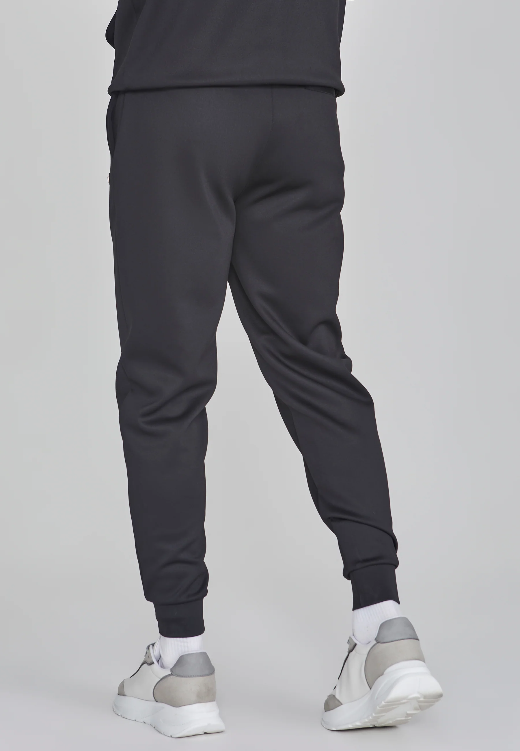 Black Essentials Poly Track Pants - Image 4