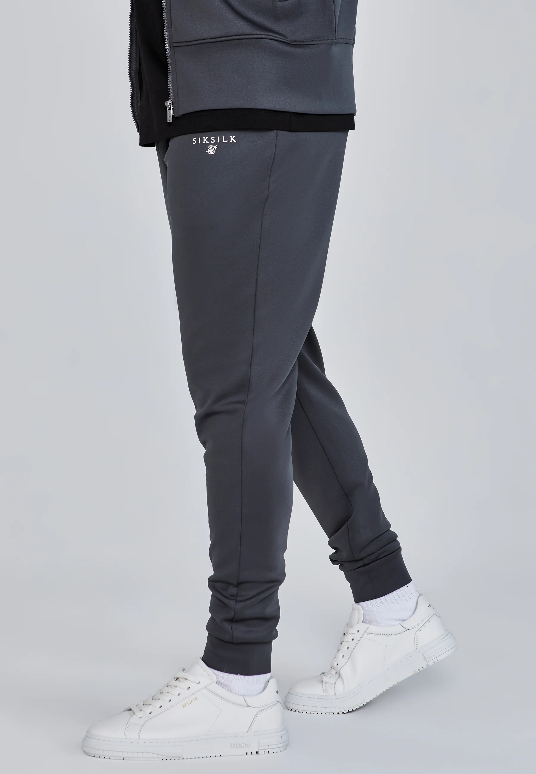 Grey Essentials Poly Track Pants - Image 3
