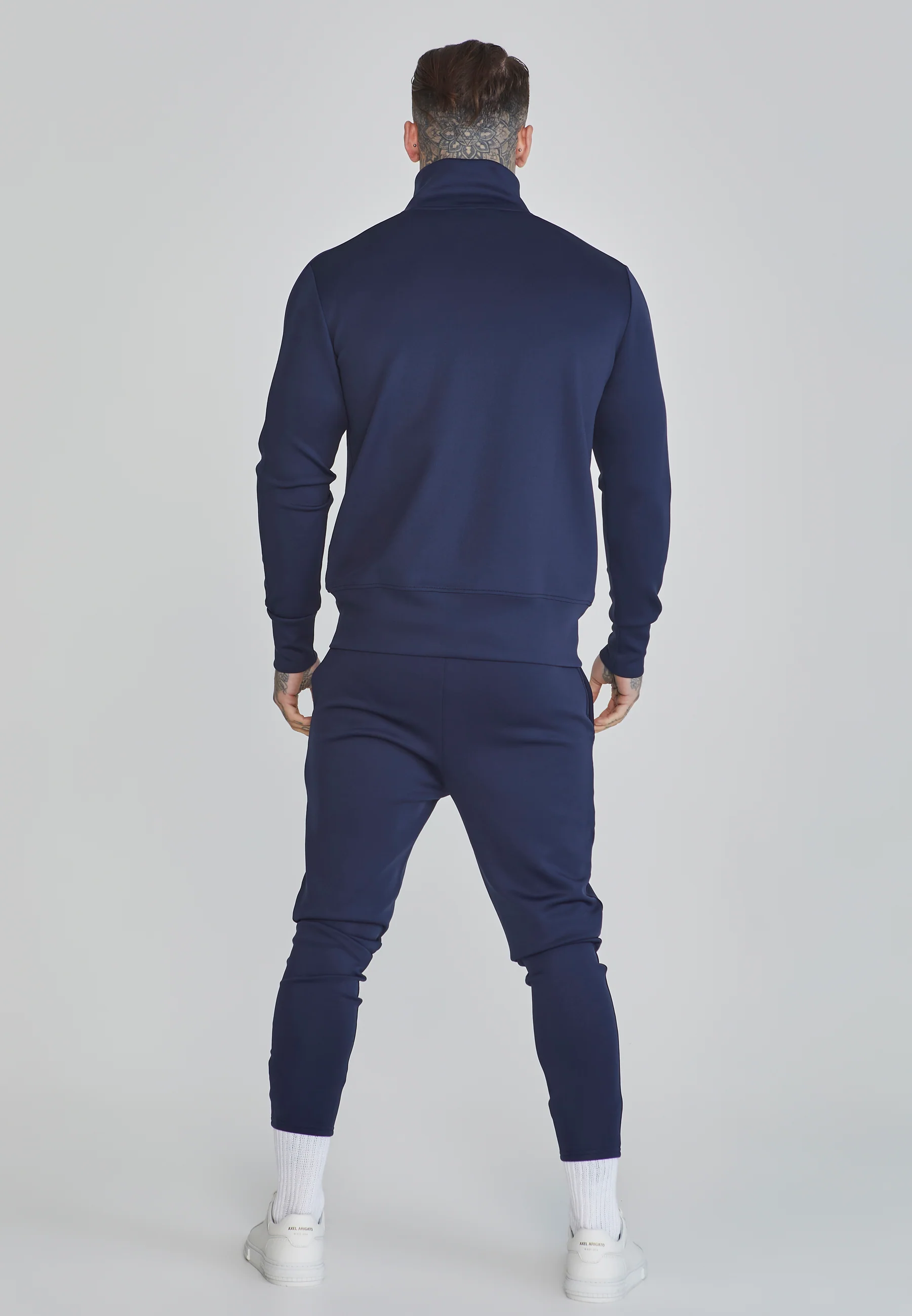 Navy Essentials Poly Track Top - Image 5