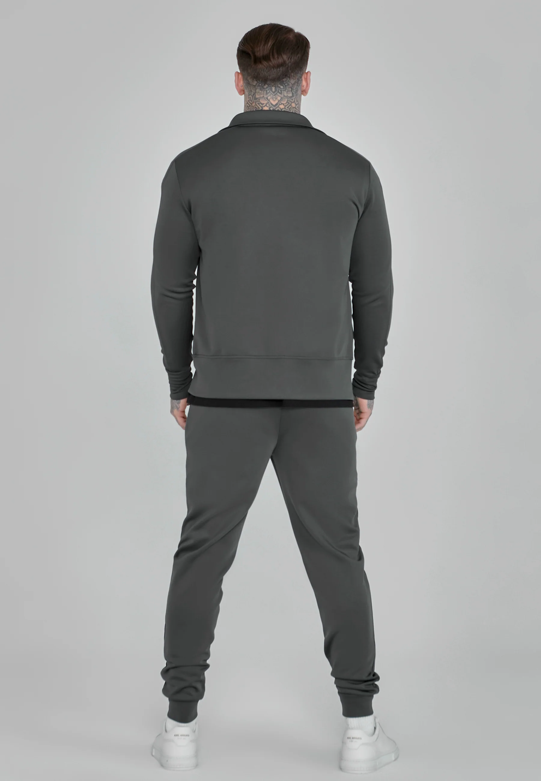 Grey Essentials Poly Track Top - Image 5