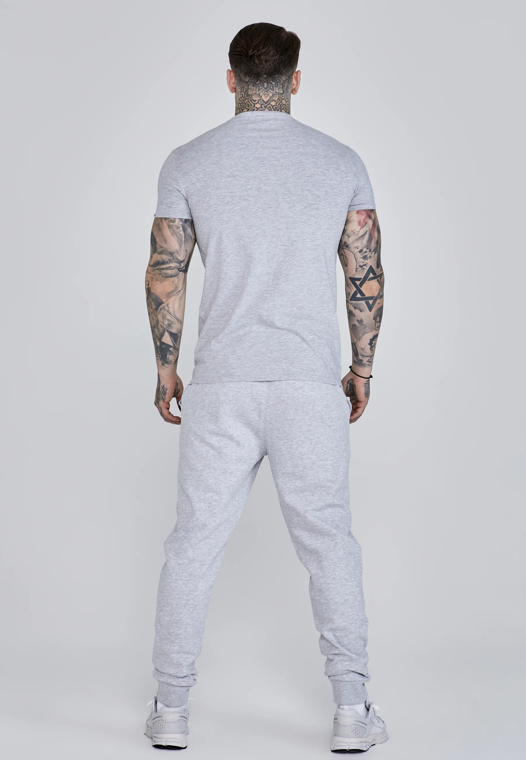 Grey Marl Essentials T-Shirt - Image 5