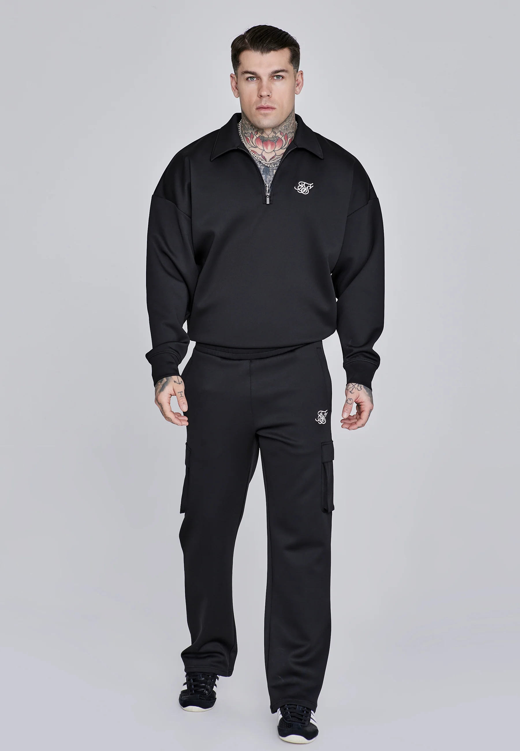 Black Essentials Zip Sweater - Image 3