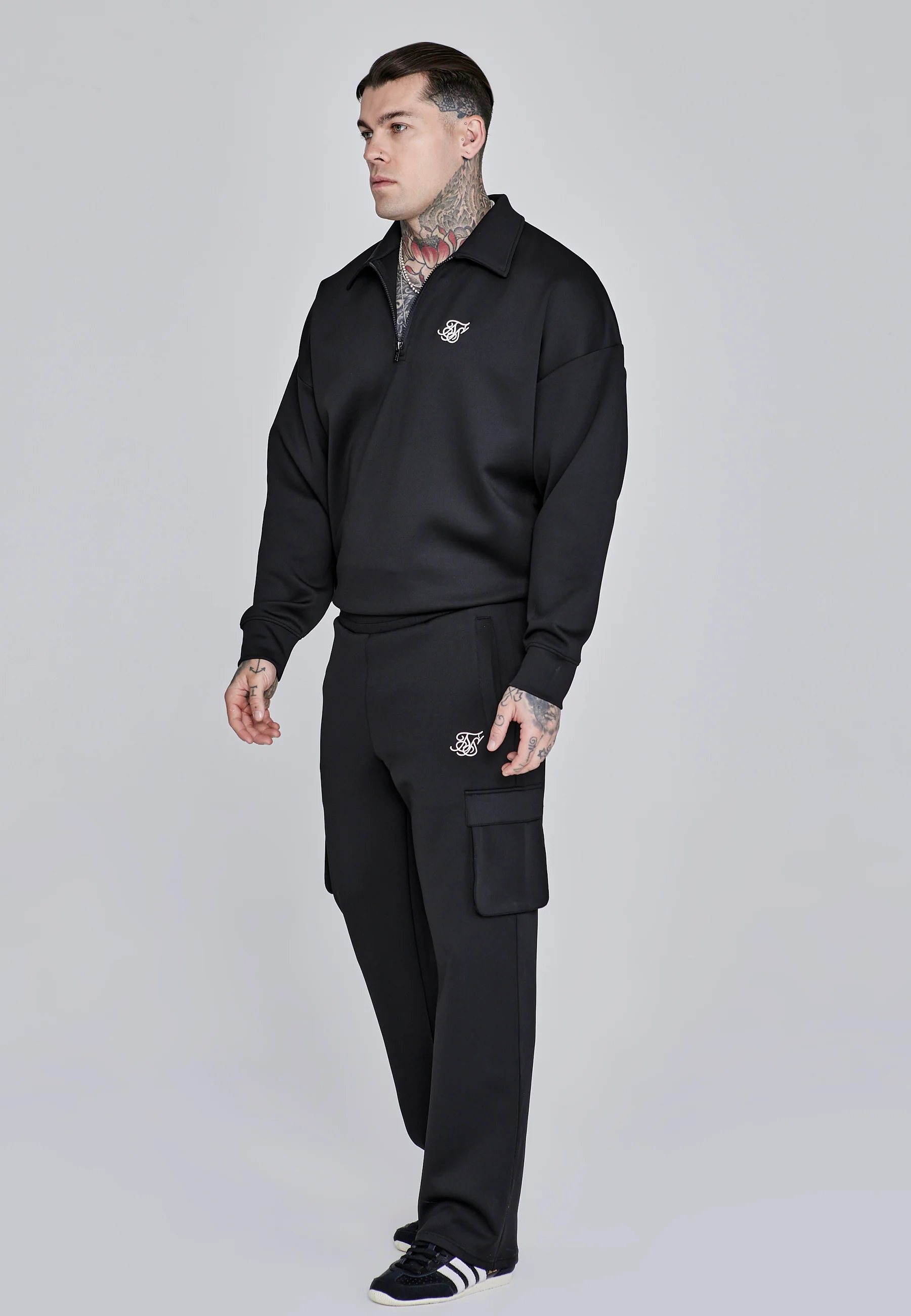 Black Essentials Zip Sweater - Image 4
